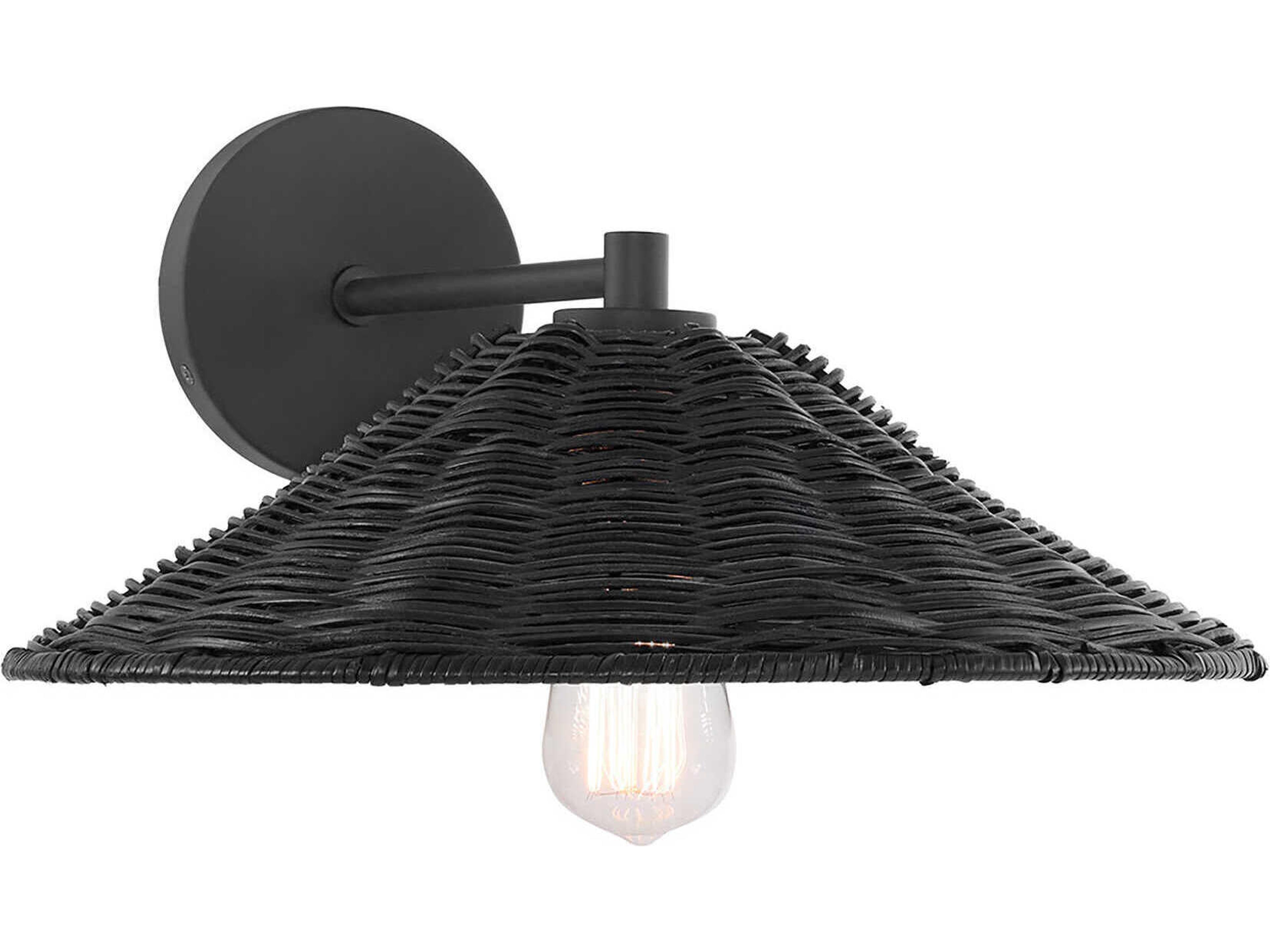 Meridian 1-Light Matte Black Wall Sconce