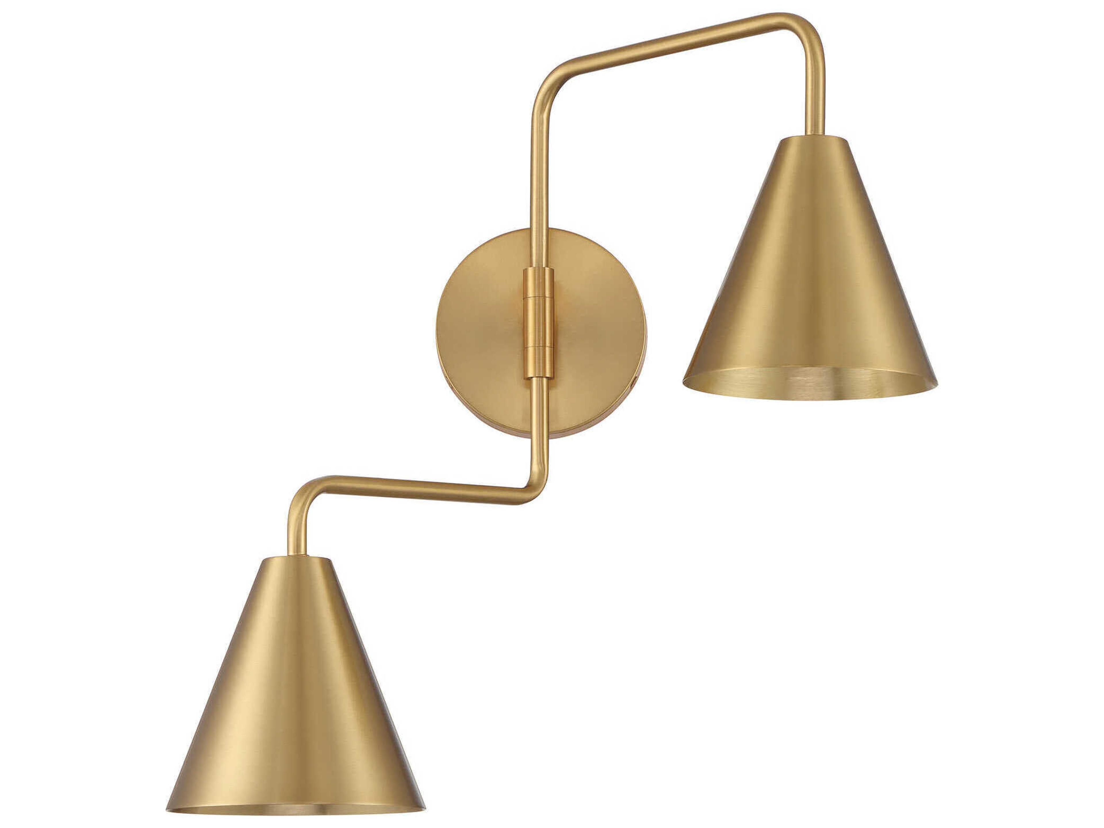 Savoy House Meridian 2-Light Natural Brass Swing Wall Sconce