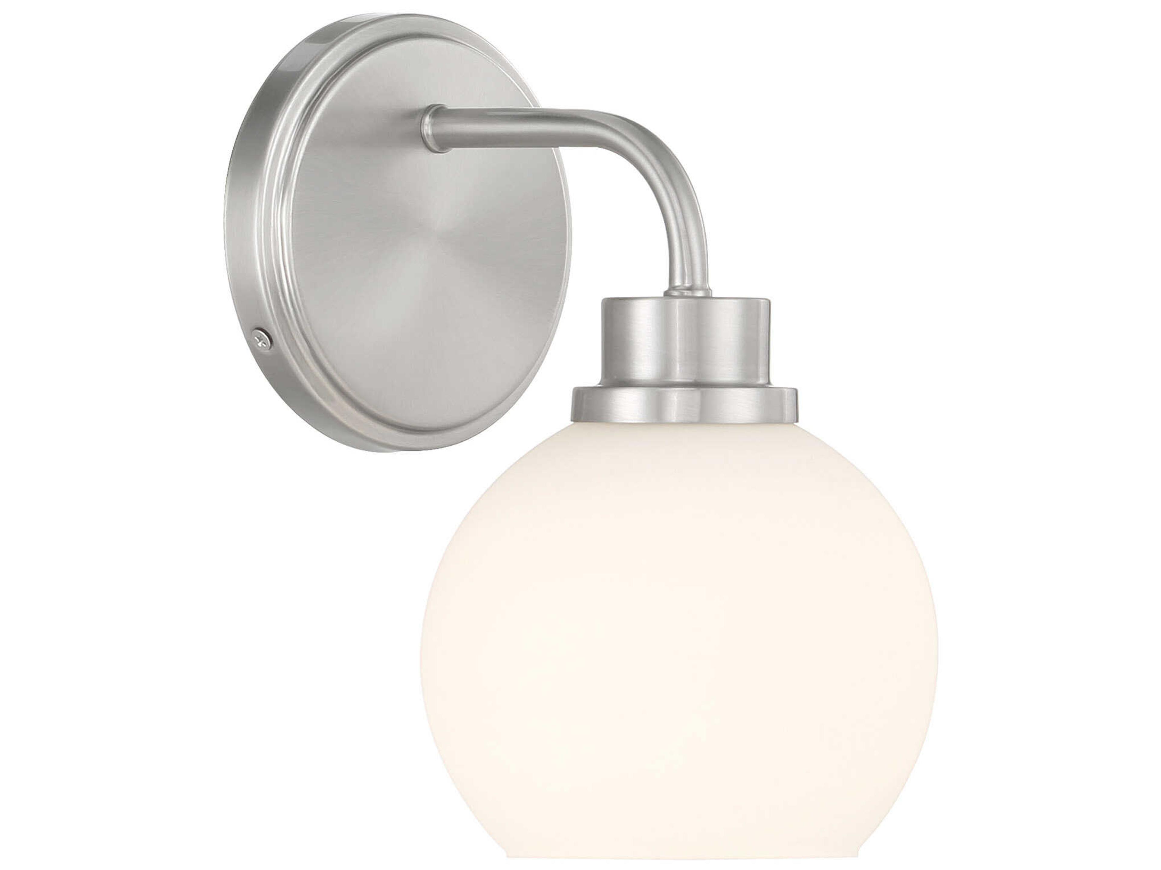 Meridian 1-Light Brushed Nickel Wall Sconce