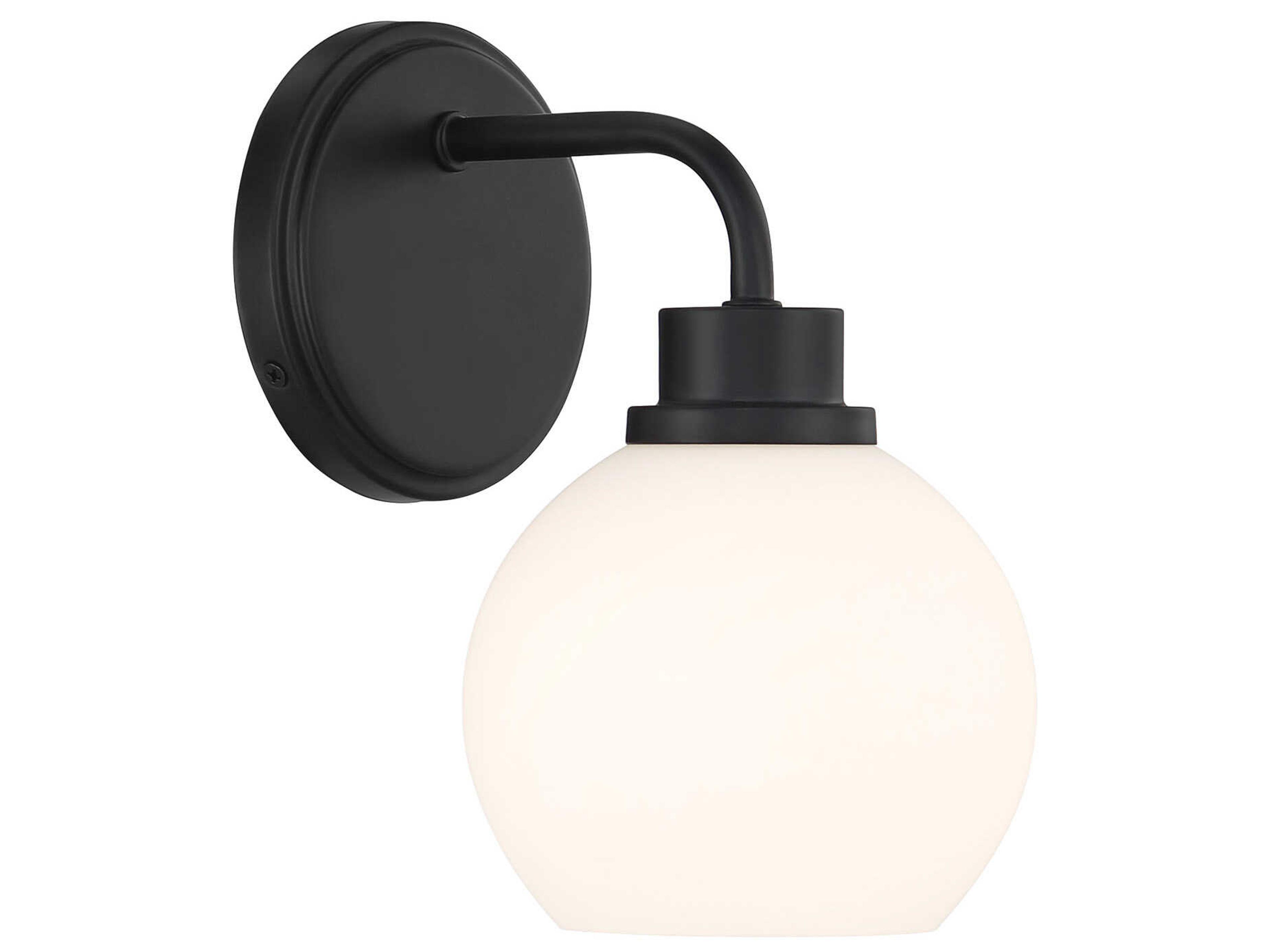 Meridian 1-Light Matte Black Wall Sconce