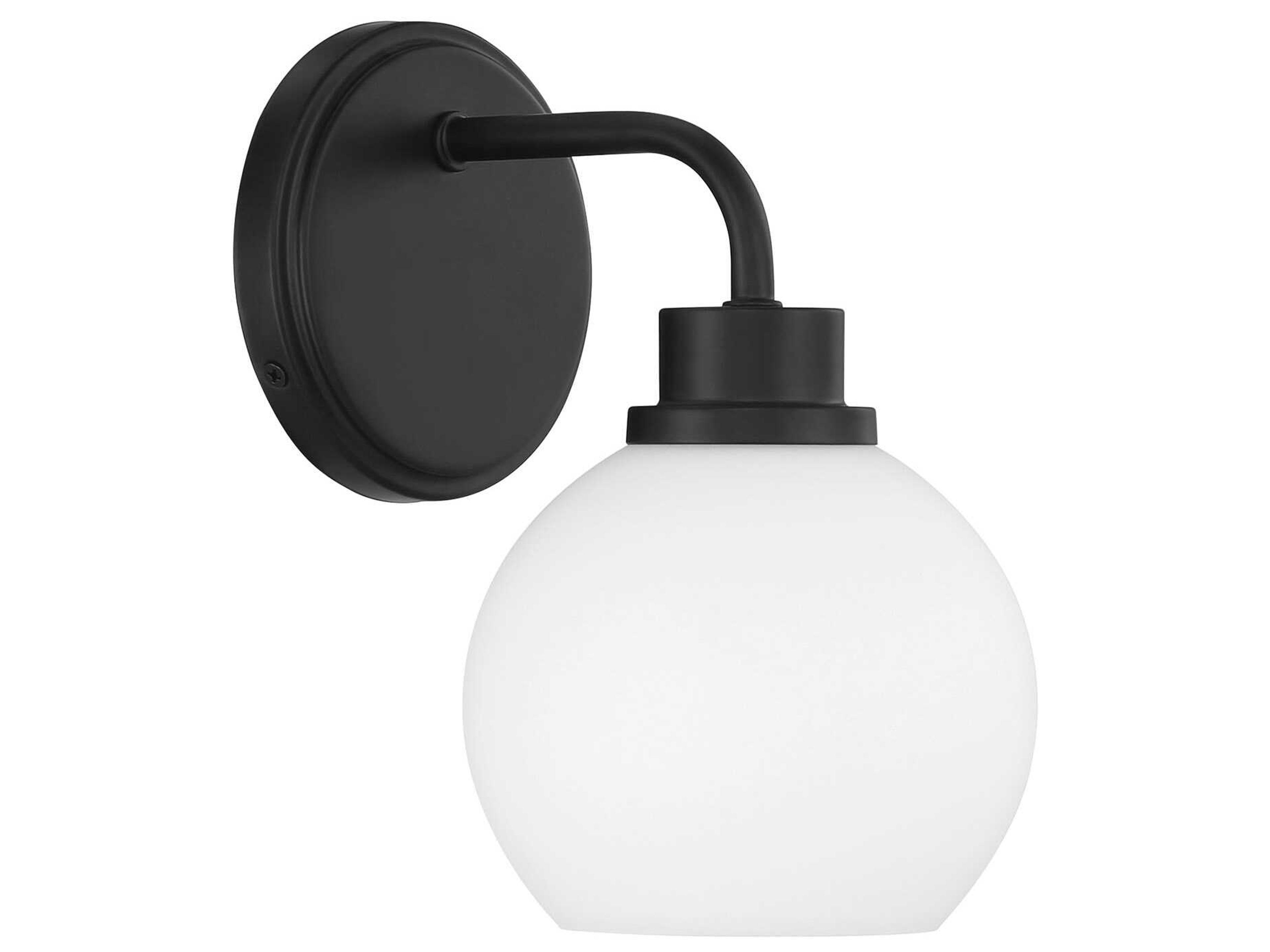 Savoy House Meridian 1-Light Matte Black Wall Sconce