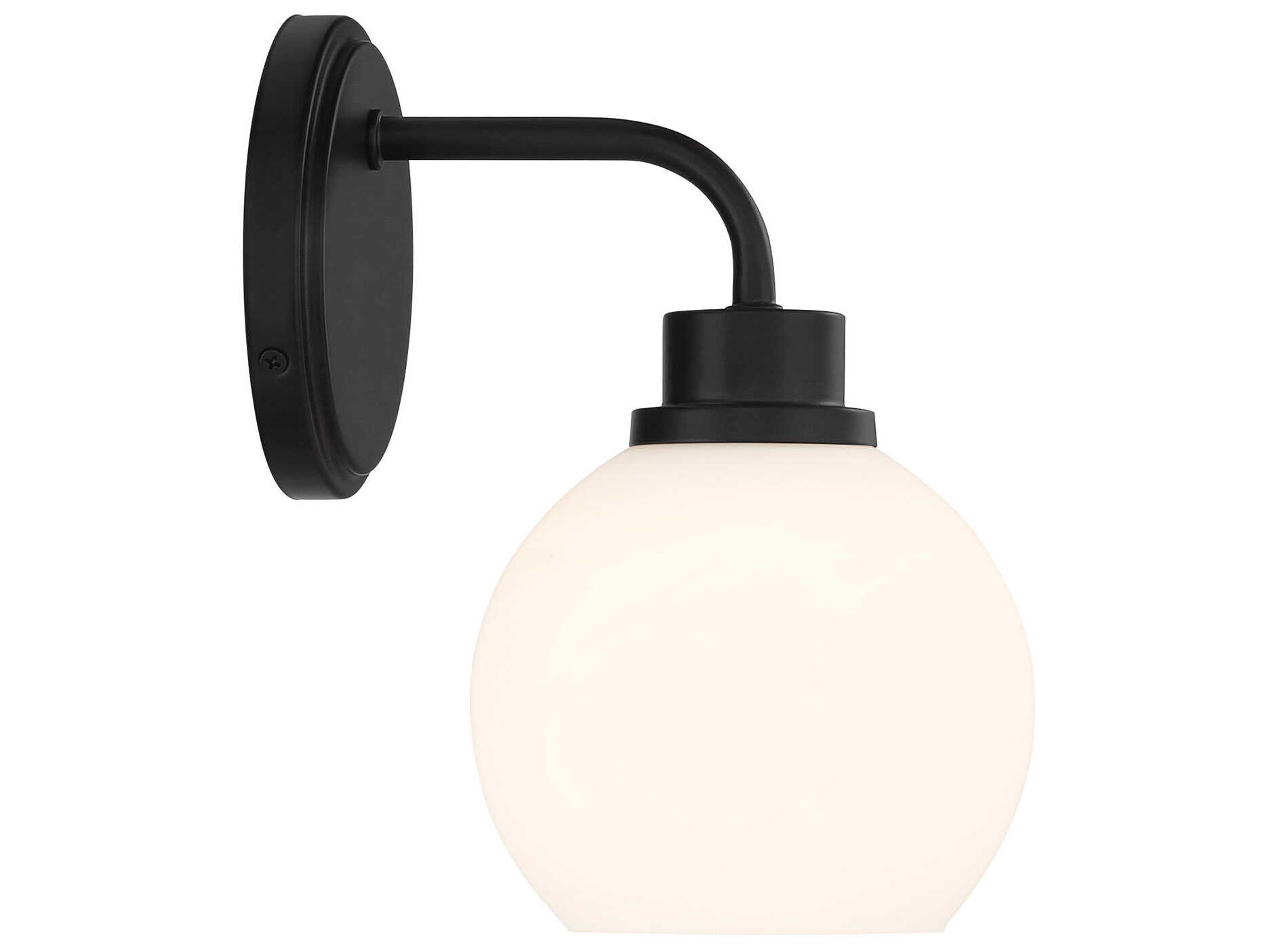 Savoy House Meridian 1-Light Matte Black Wall Sconce