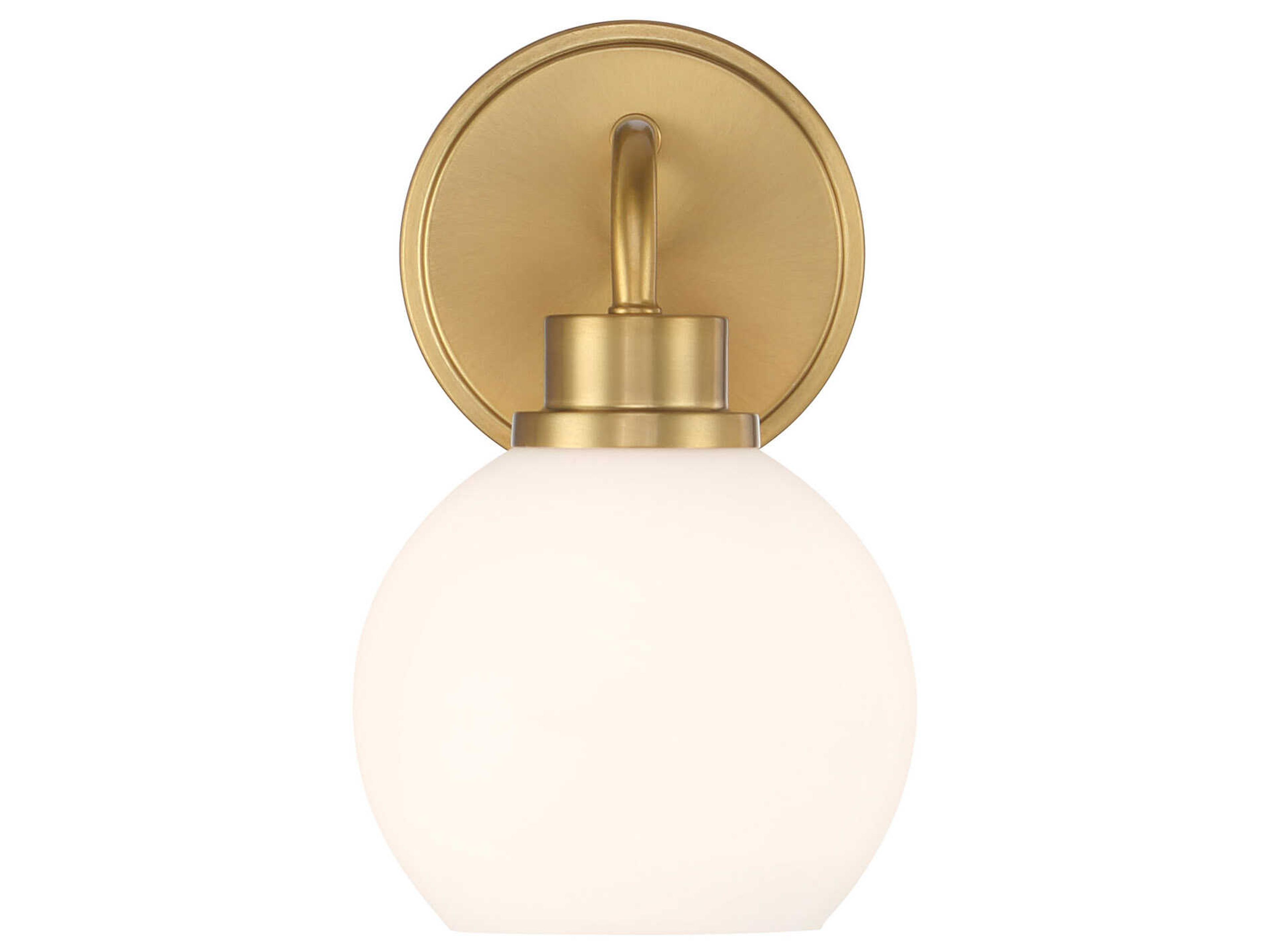 Savoy House Meridian 1-Light Natural Brass Wall Sconce