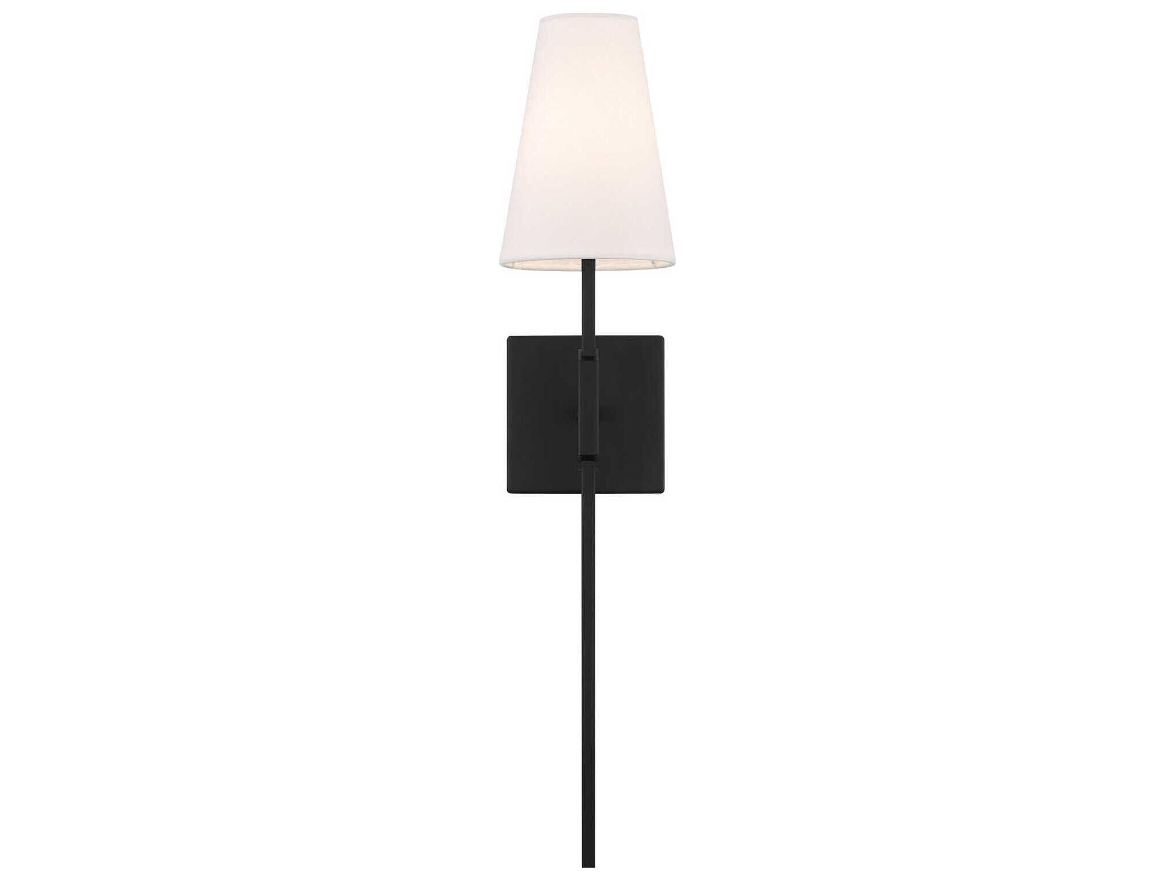 Savoy House Meridian 1-Light Matte Black Wall Sconce