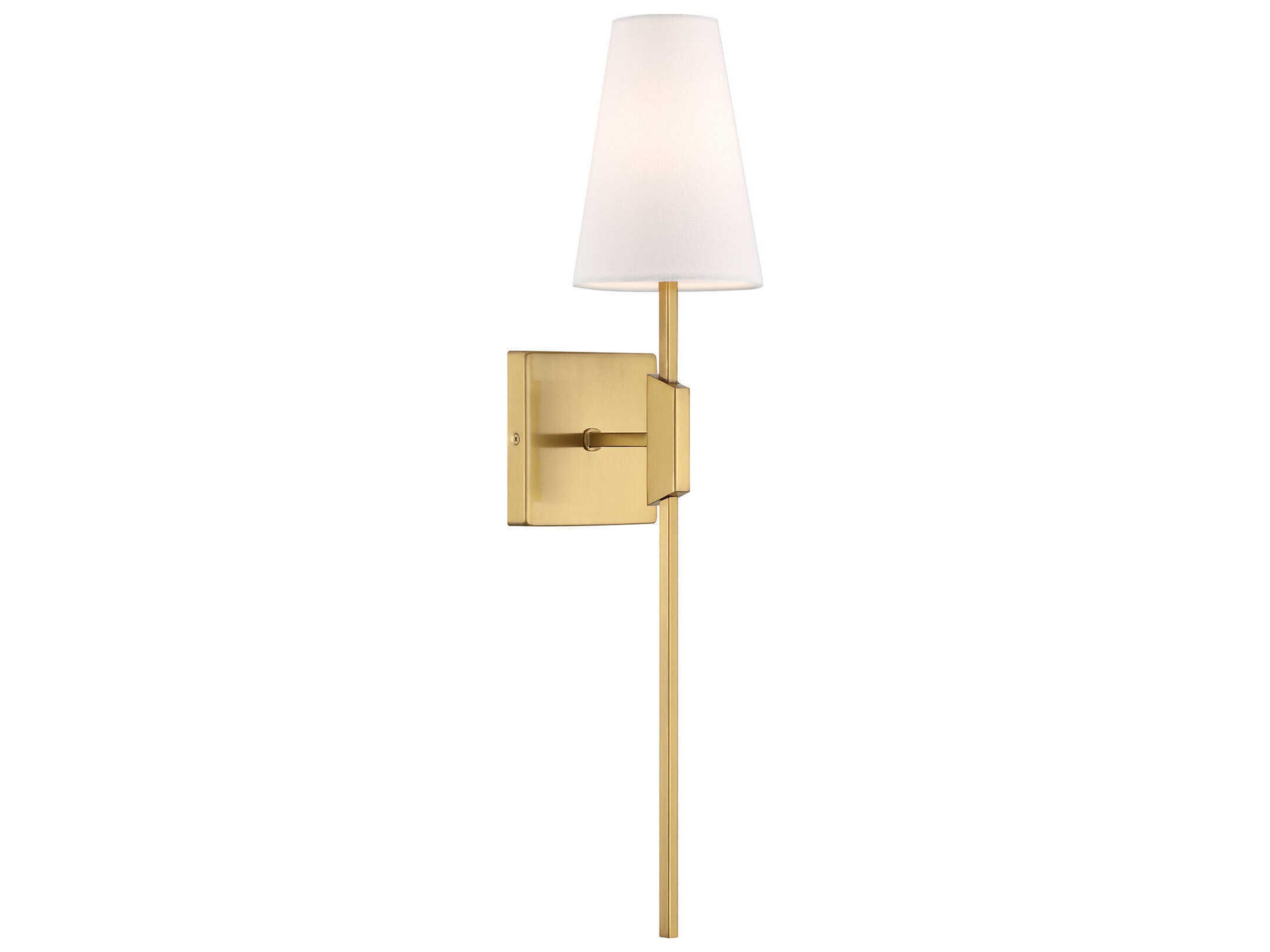 Savoy House Meridian 1-Light Natural Brass Wall Sconce