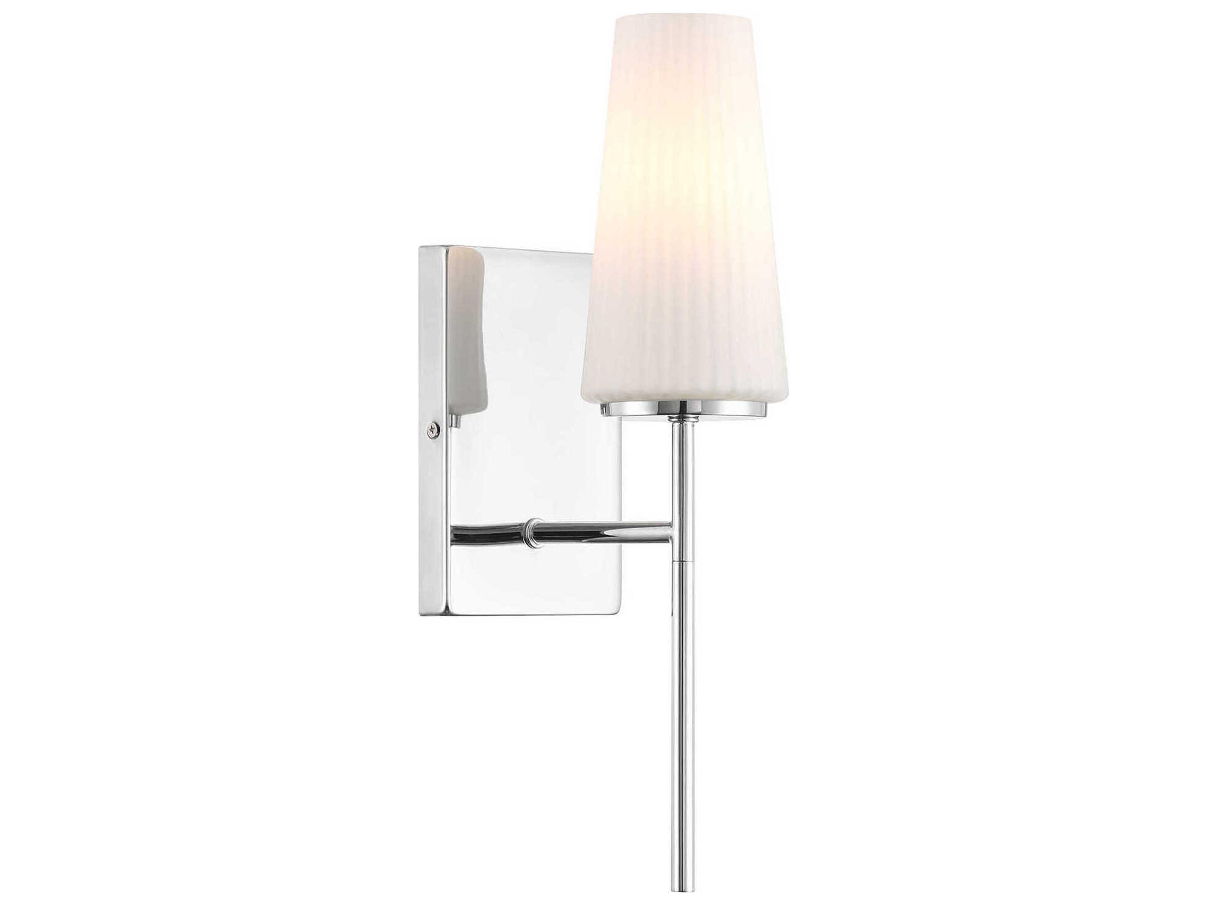Meridian 1-Light Chrome Wall Sconce