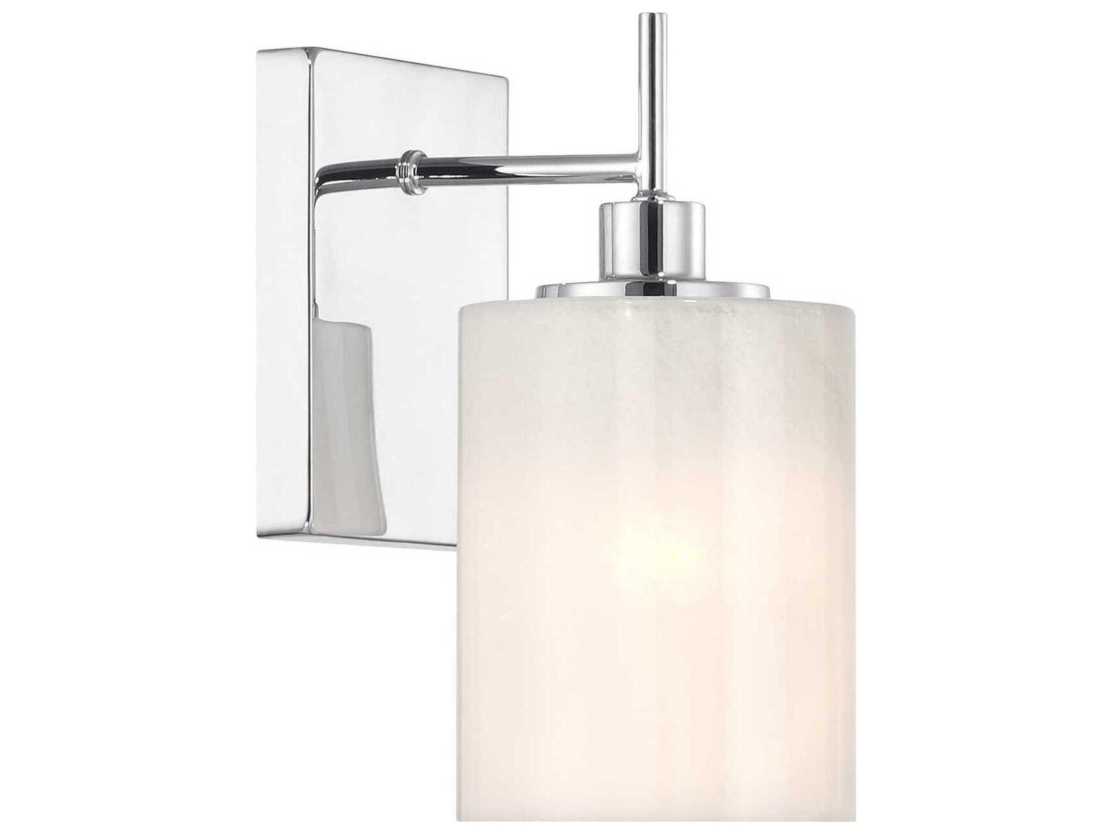Meridian 1-Light Chrome Wall Sconce