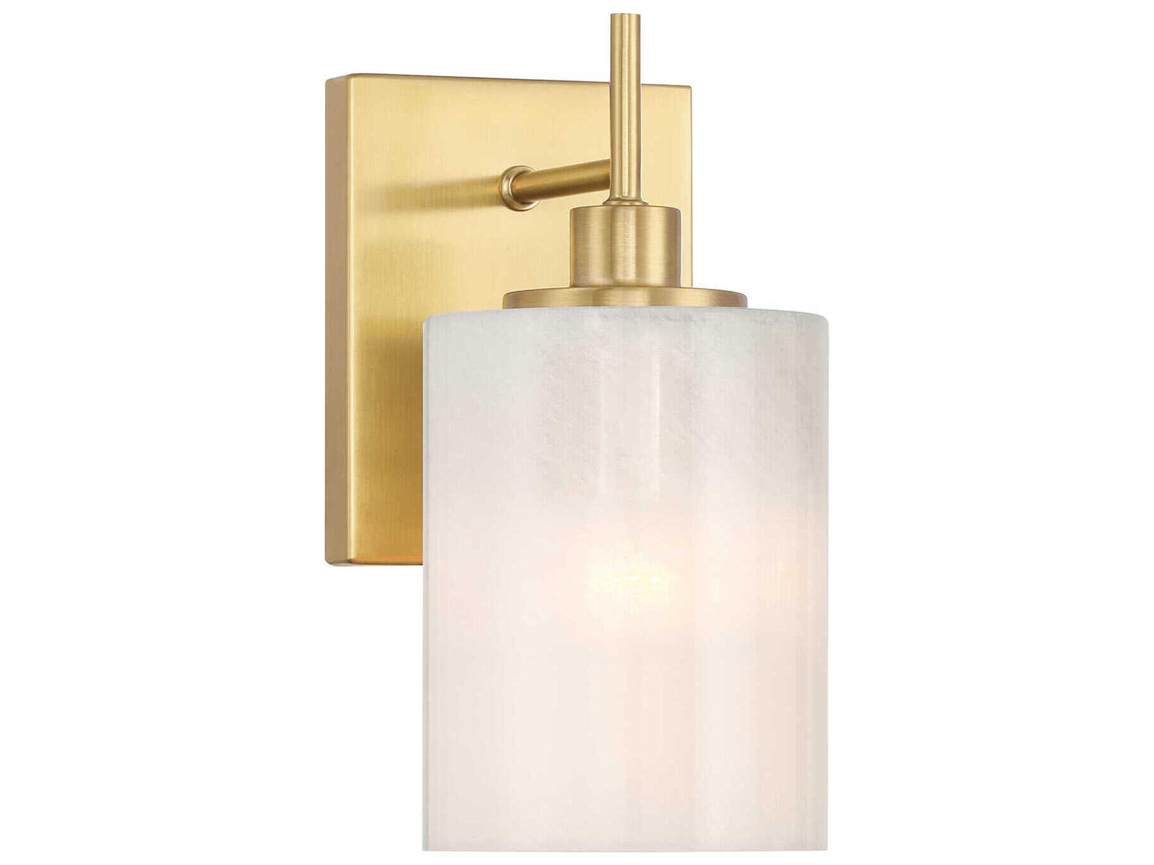 Savoy House Meridian 1-Light Natural Brass Wall Sconce