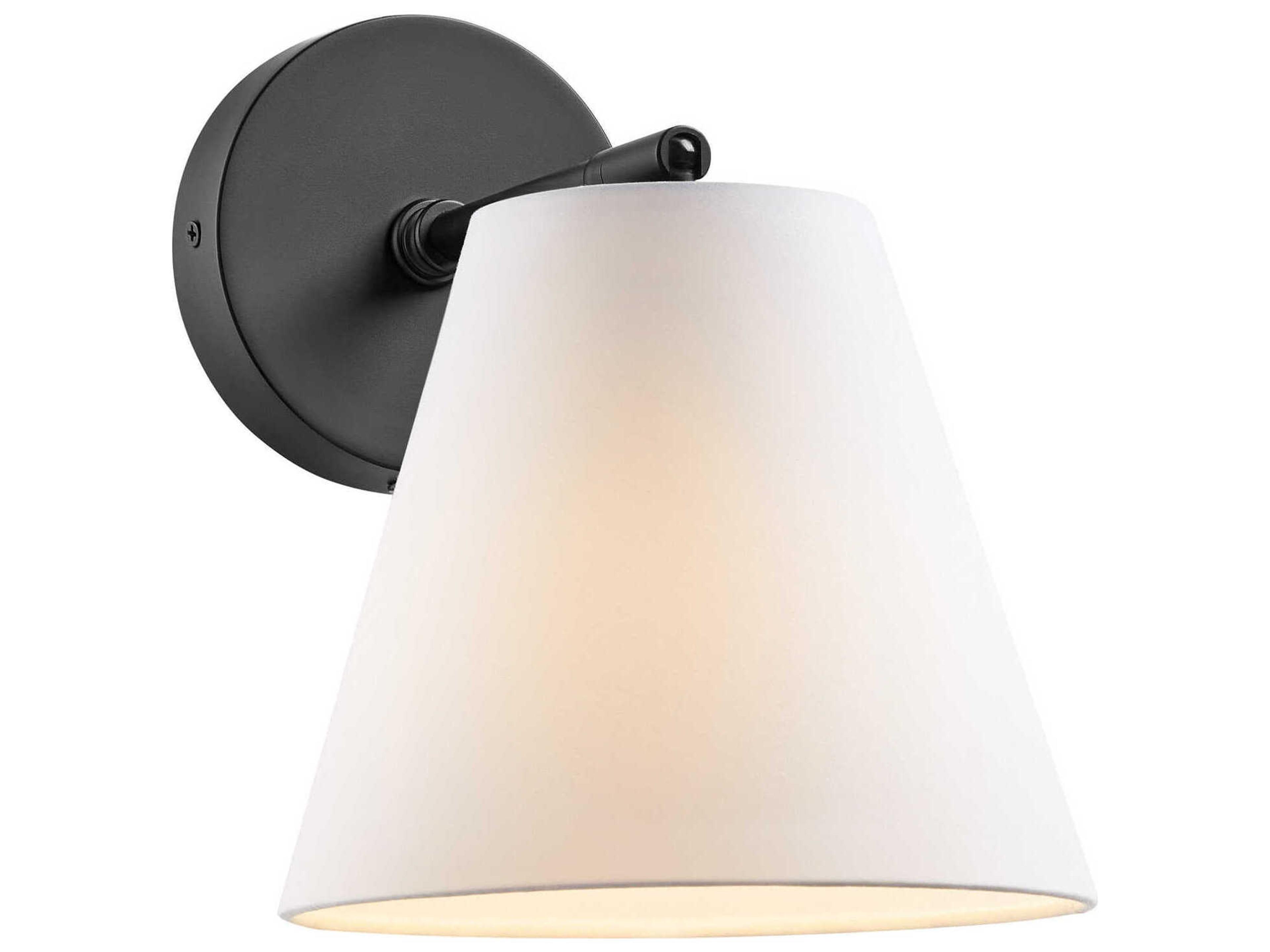 Meridian 1-Light Matte Black Wall Sconce