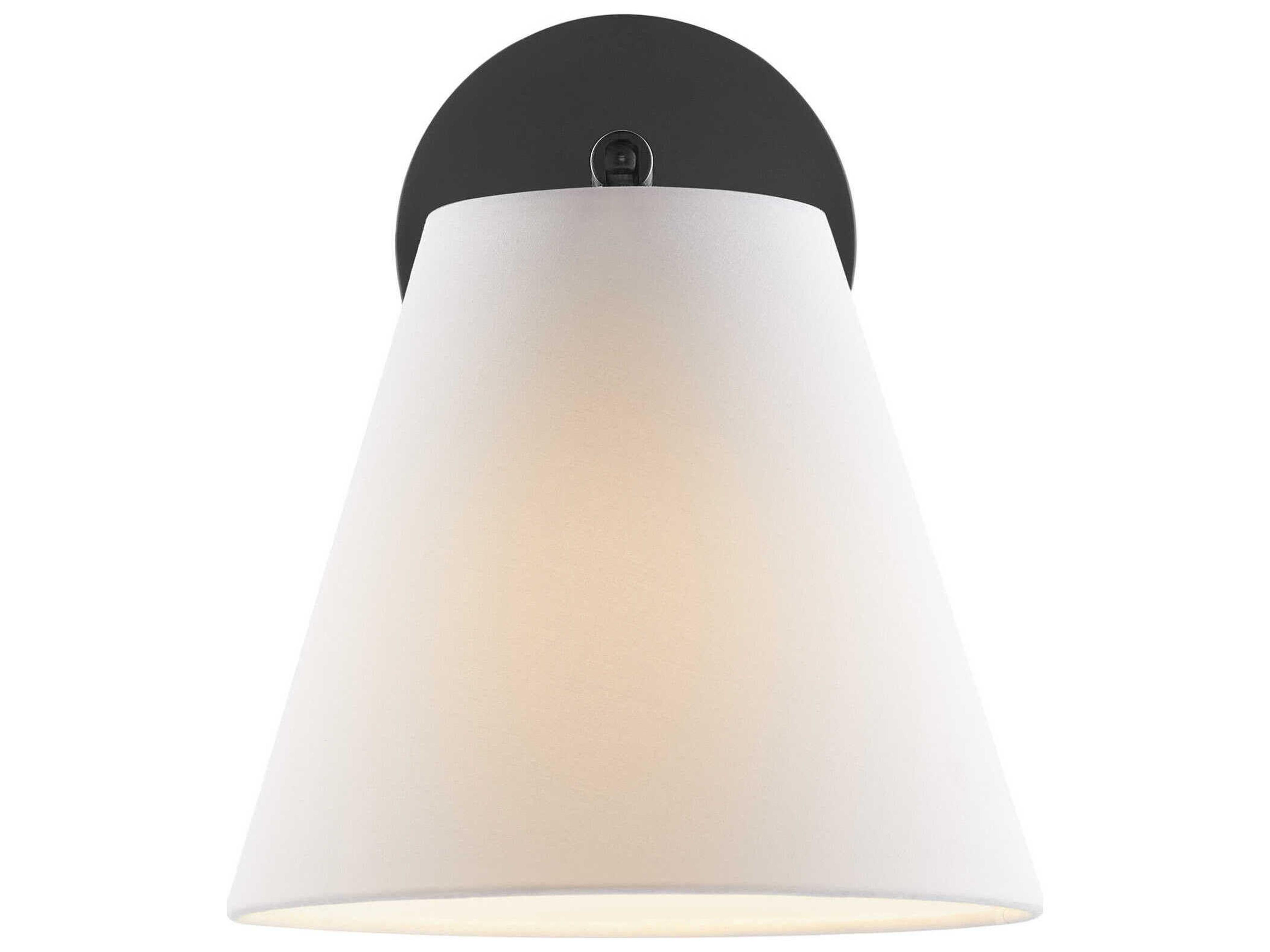 Savoy House Meridian 1-Light Matte Black Wall Sconce