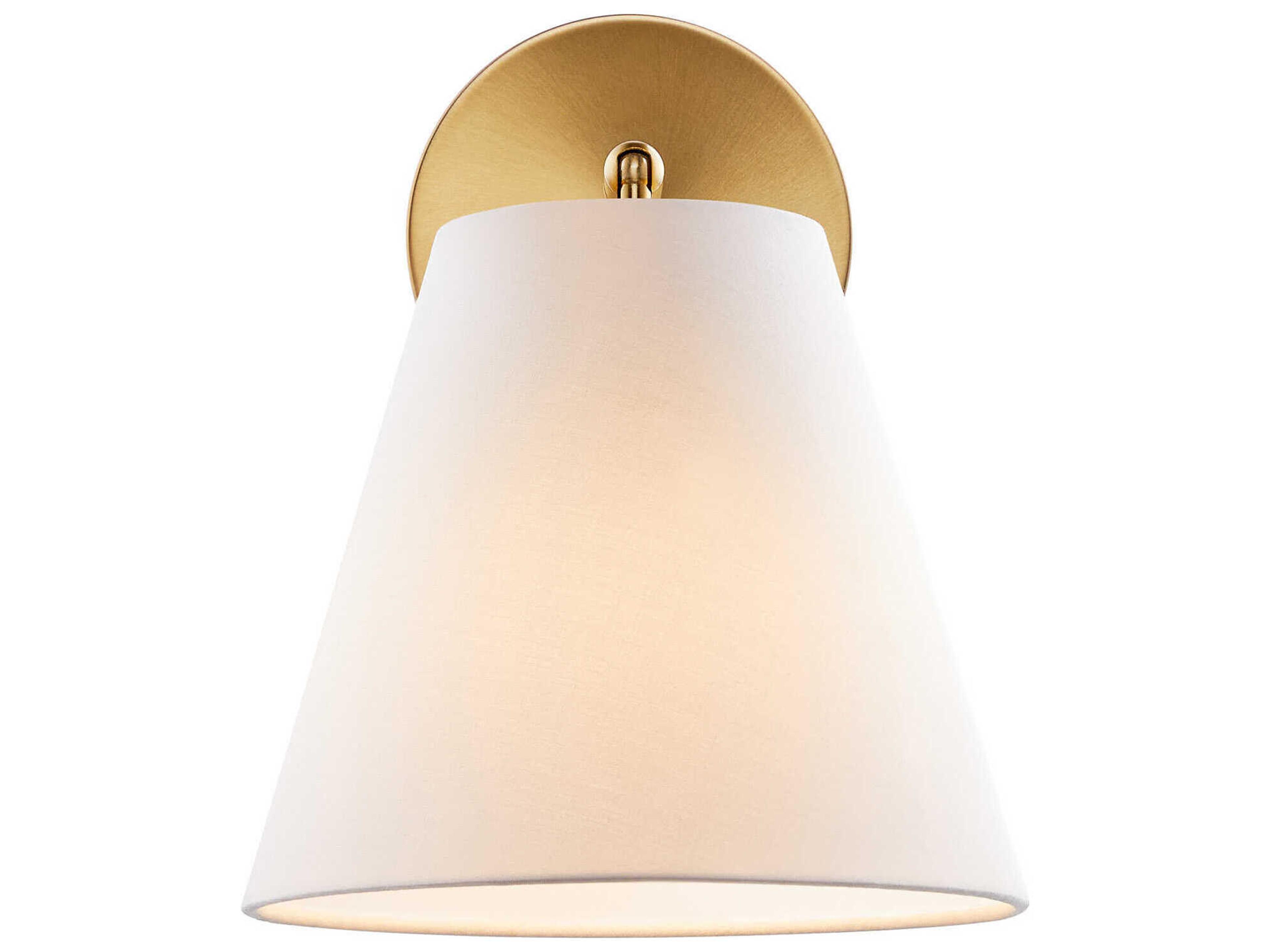 Savoy House Meridian 1-Light Natural Brass Wall Sconce