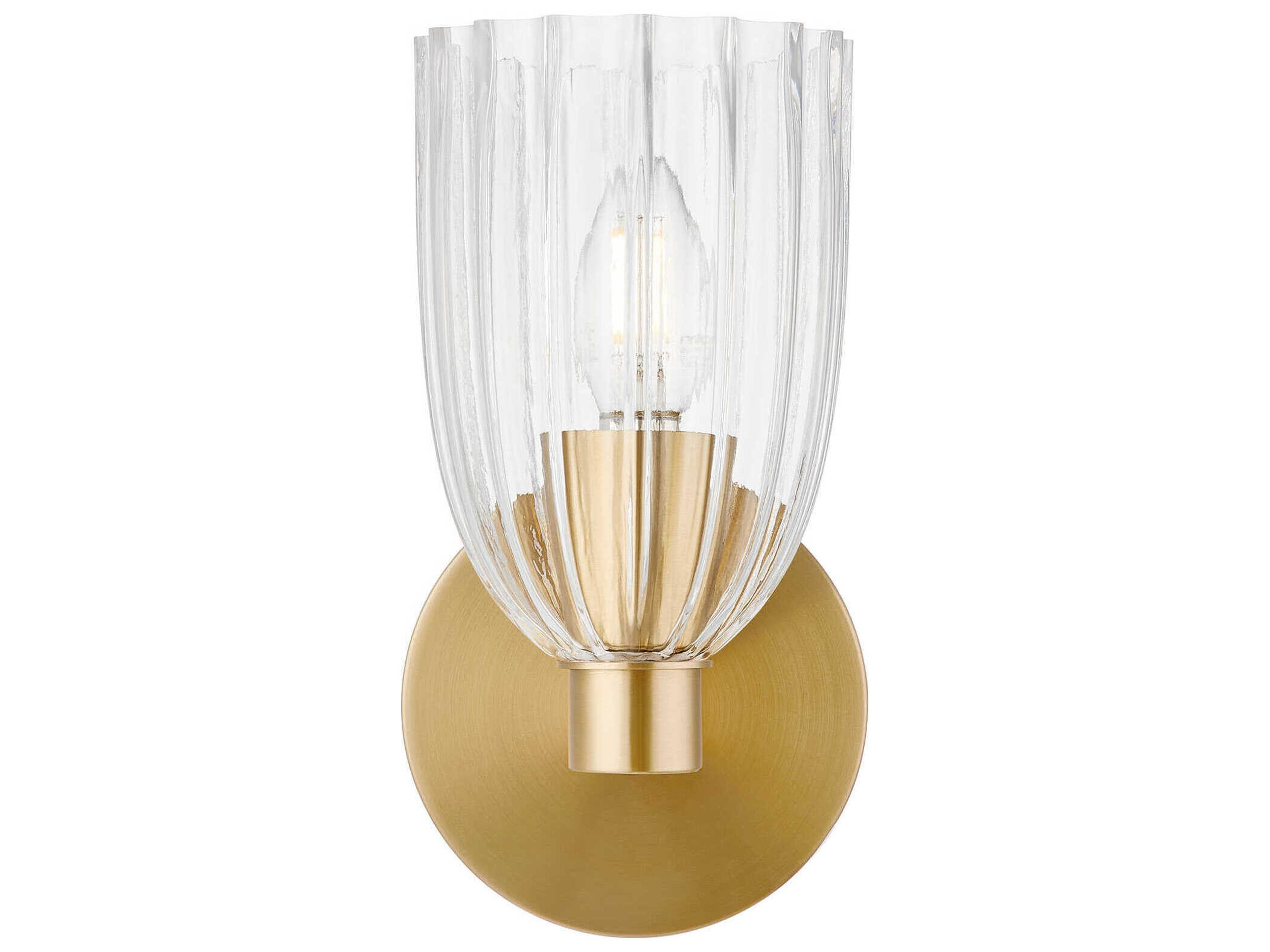 Savoy House Meridian 1-Light Natural Brass Wall Sconce