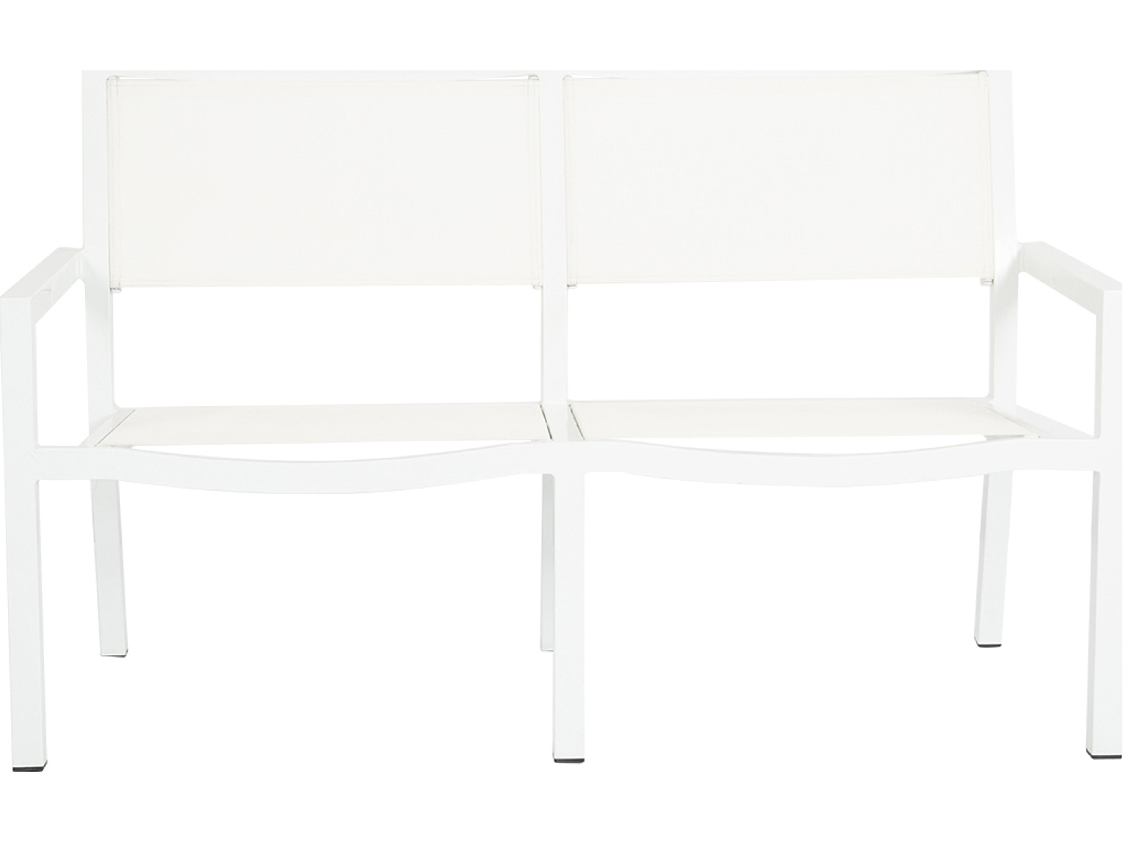 Sunset West Naples Sling Aluminum Outdoor Patio Loveseat