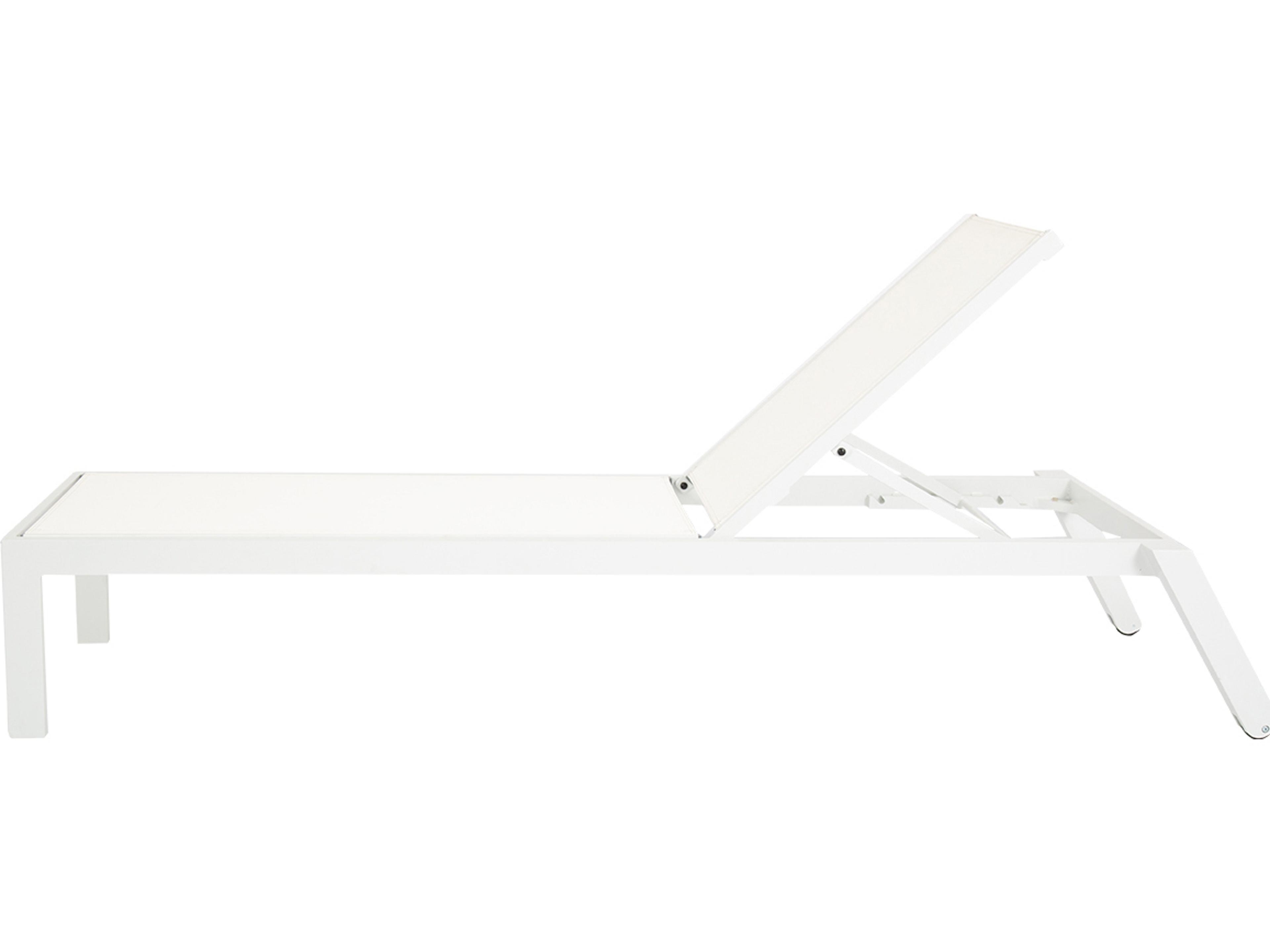 Sunset West Naples Sling Aluminum Stackable Patio Chaise Lounge