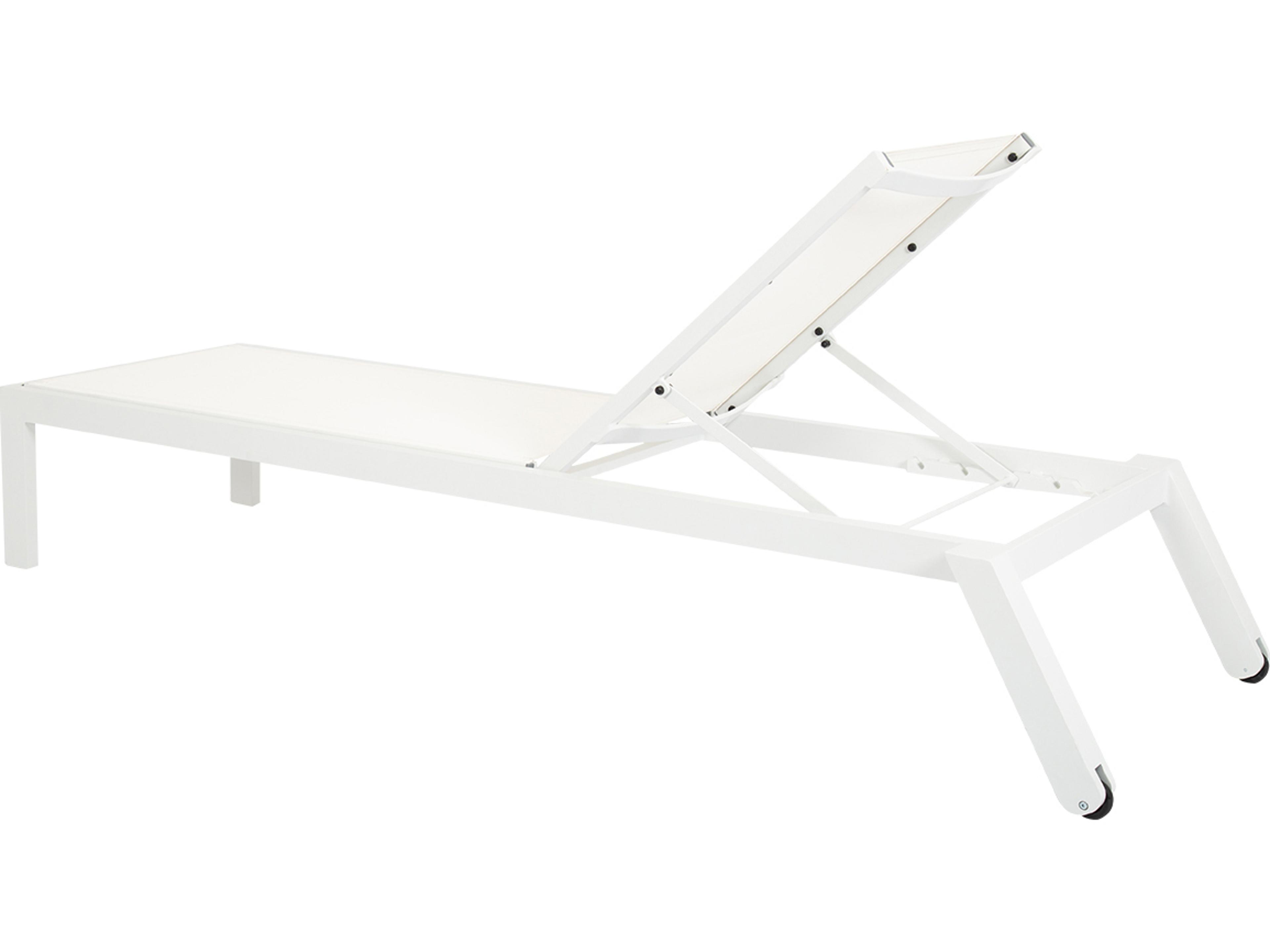 Sunset West Naples Sling Aluminum Stackable Patio Chaise Lounge