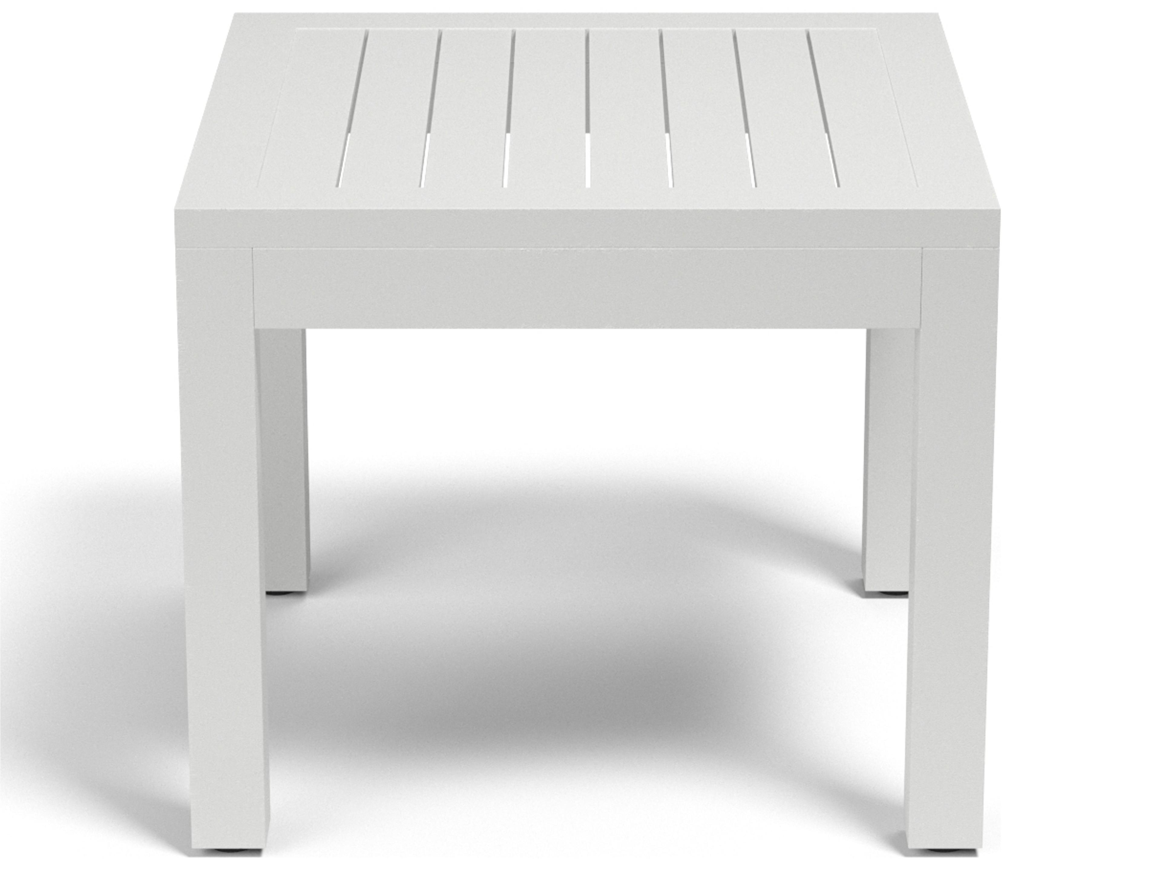 Sunset West Naples Aluminum Square Outdoor End Table