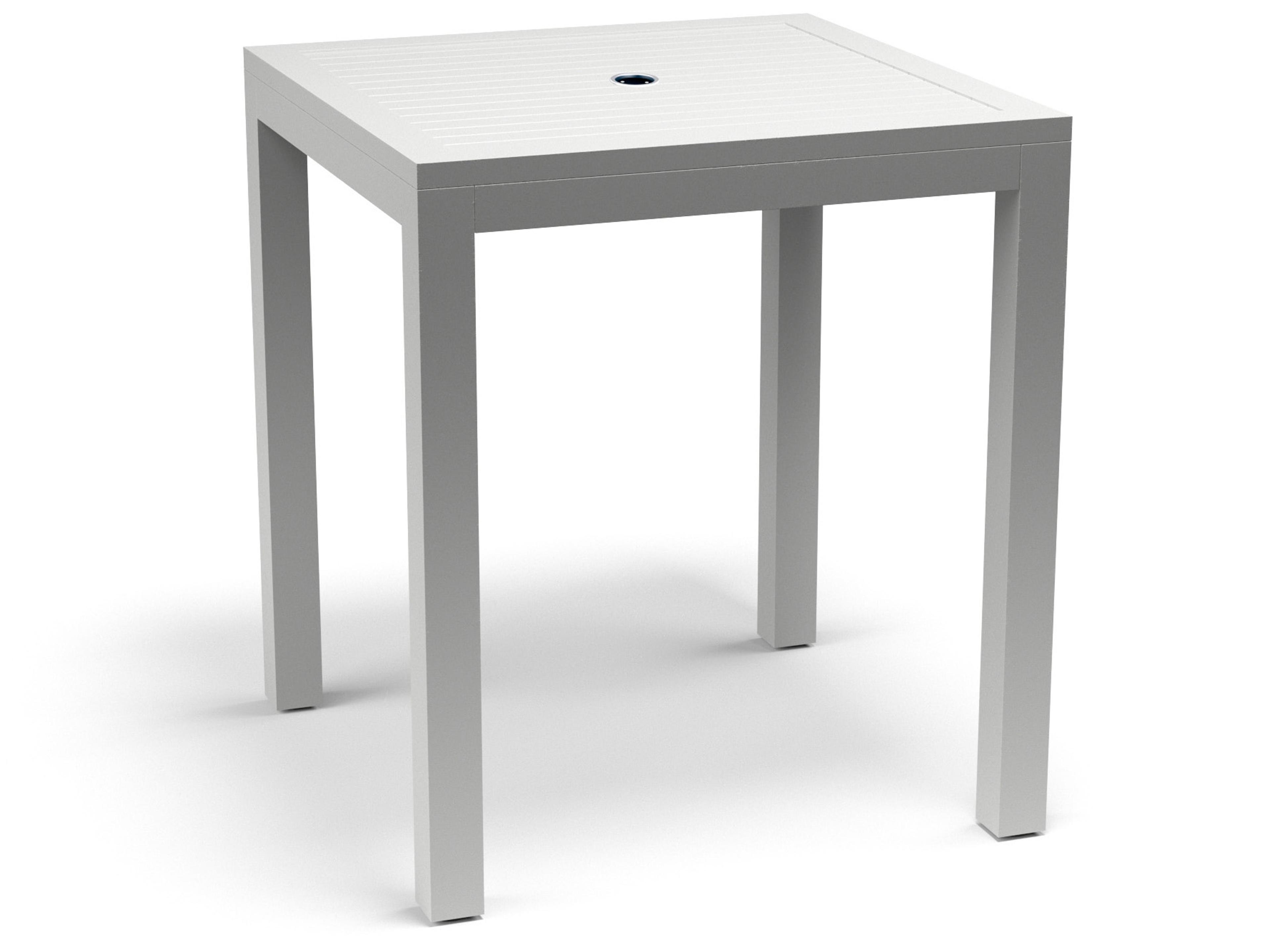 Sunset West Naples Aluminum Square Patio Bar Table