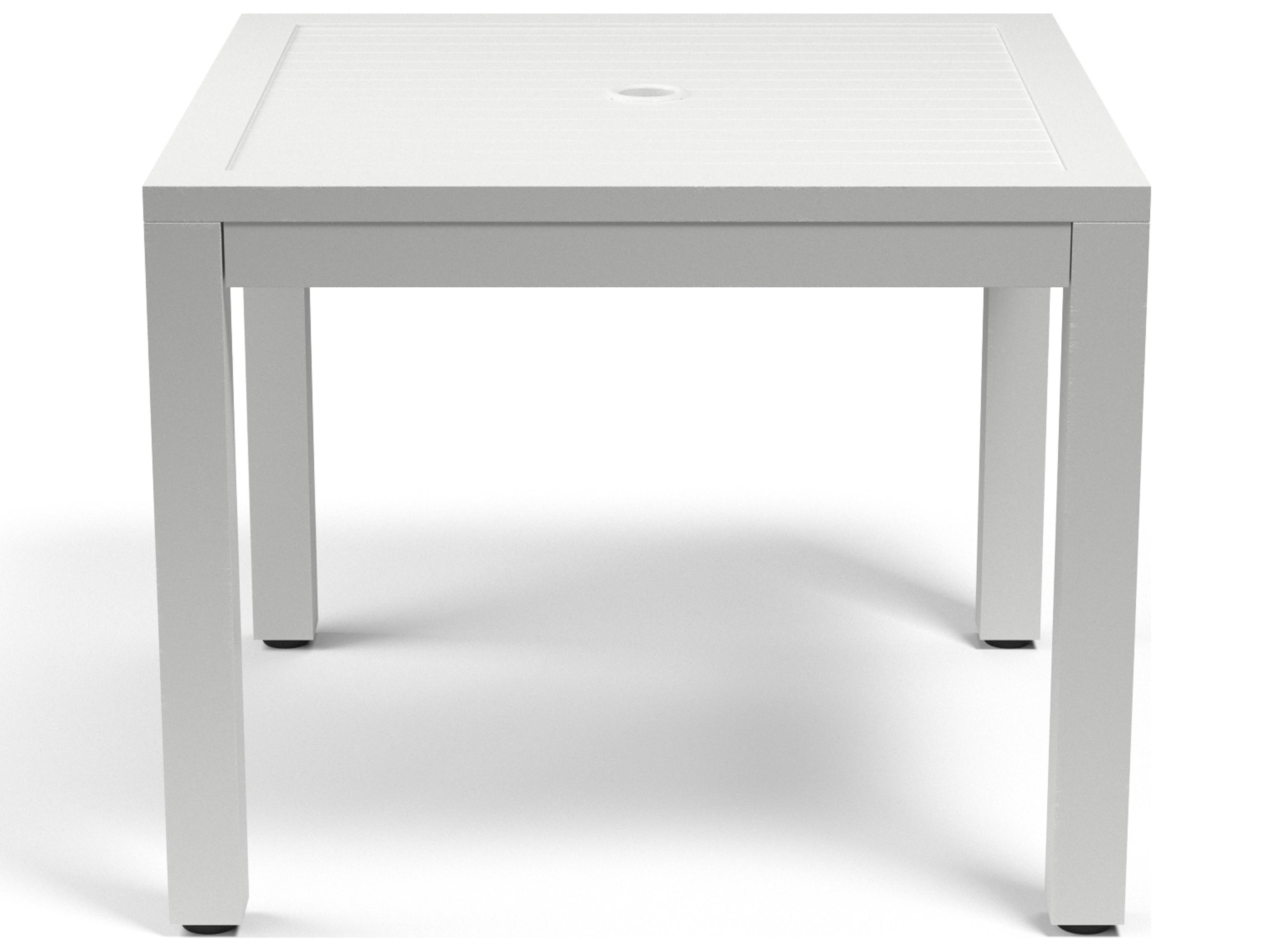 Sunset West Naples Aluminum Square Patio Dining Table
