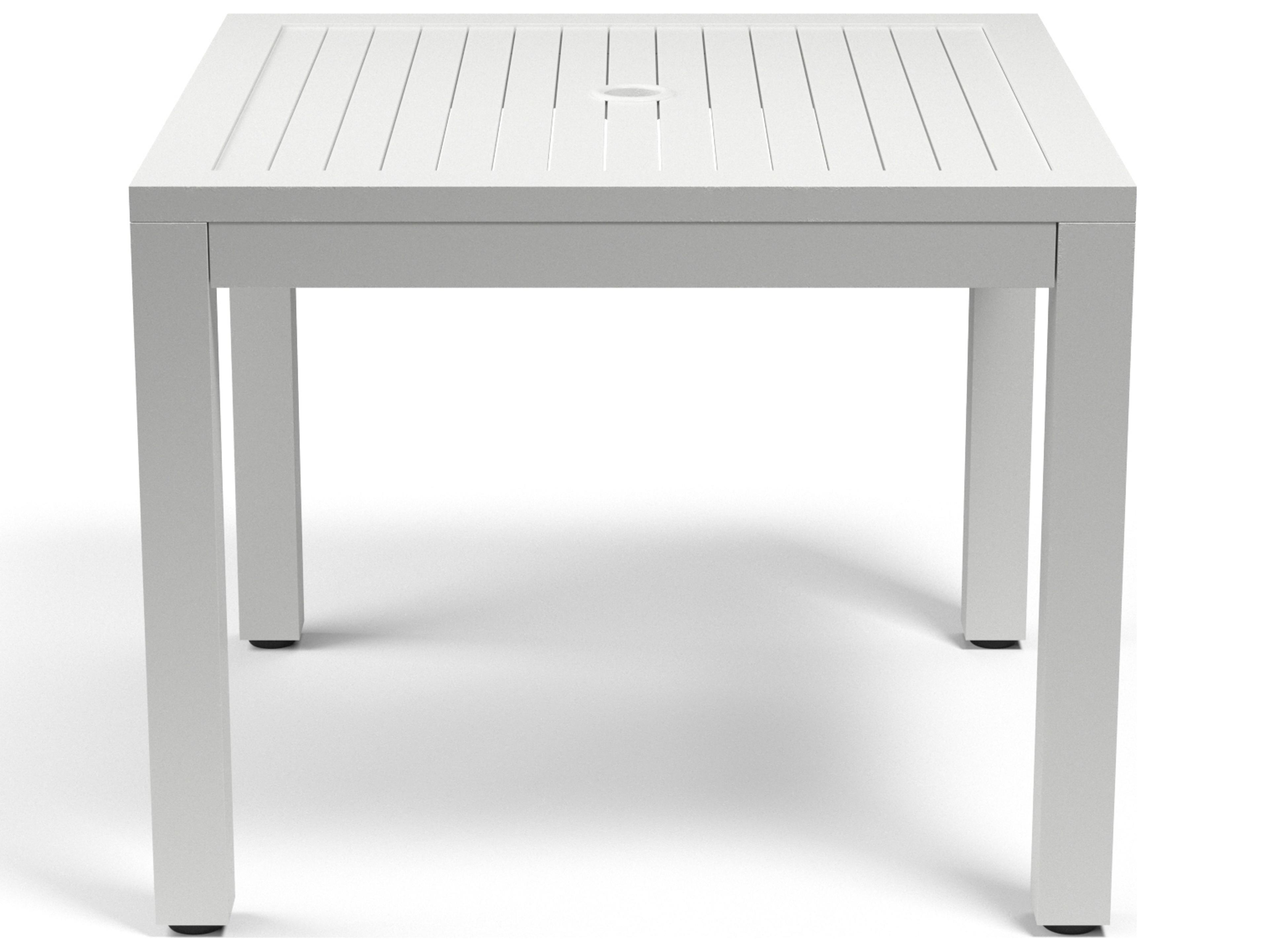 Sunset West Naples Aluminum Square Patio Dining Table