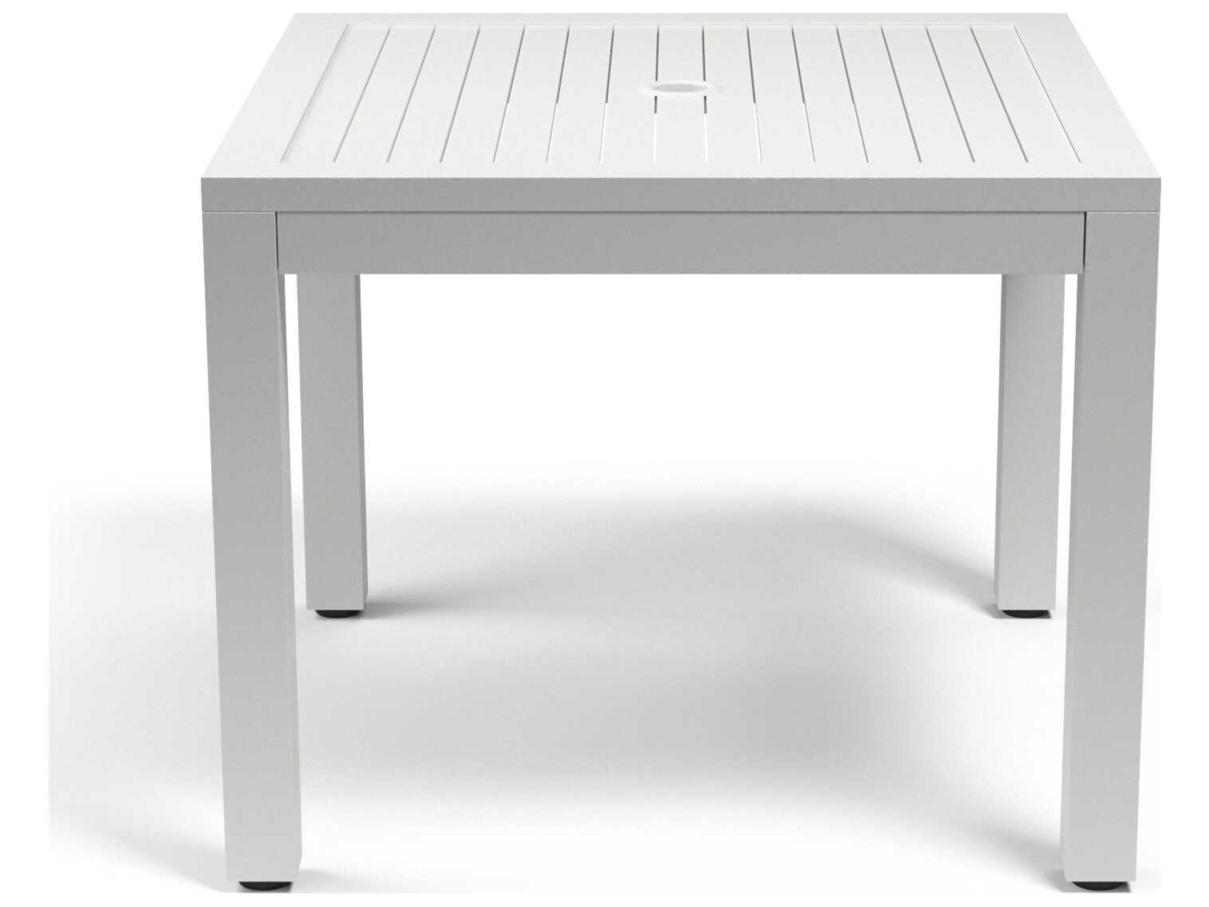 Sunset West Naples Aluminum Square Patio Dining Table