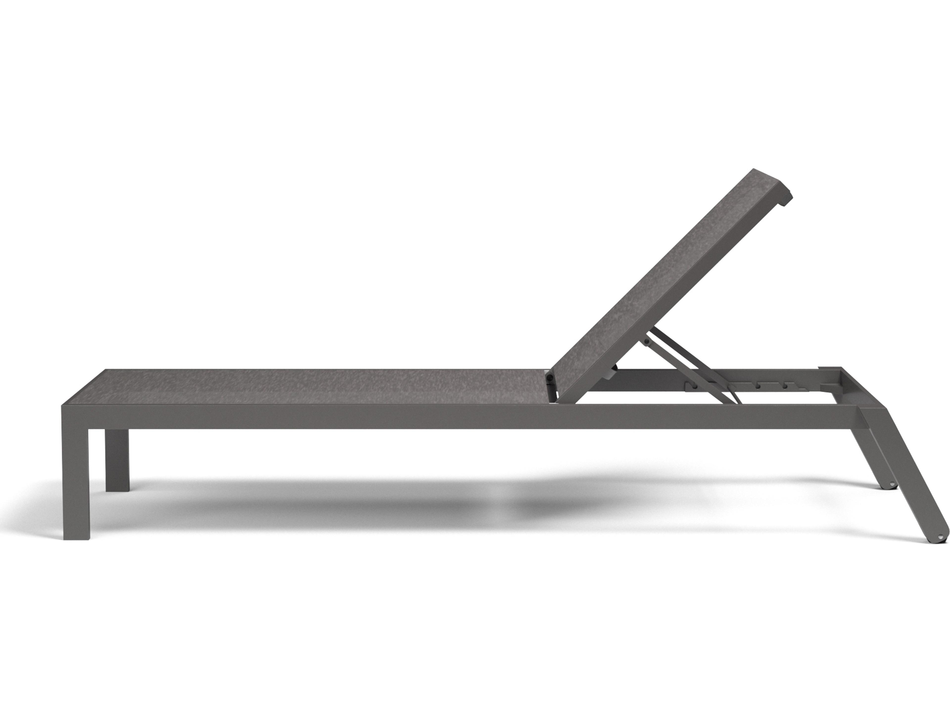 Sunset West Vegas Sling Aluminum Stackable Outdoor Chaise Lounge