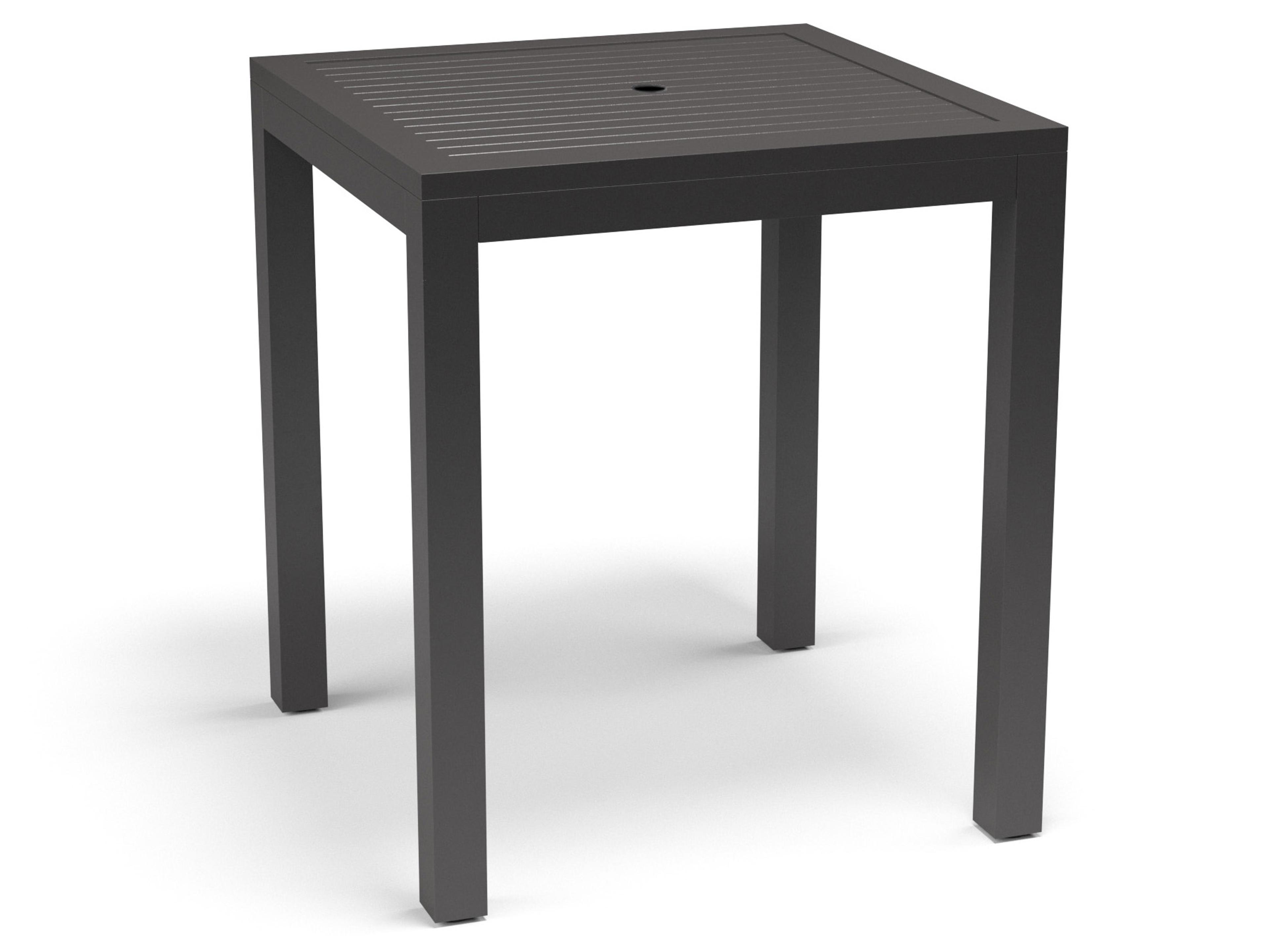 Sunset West Vegas Aluminum Square Outdoor Bar Table