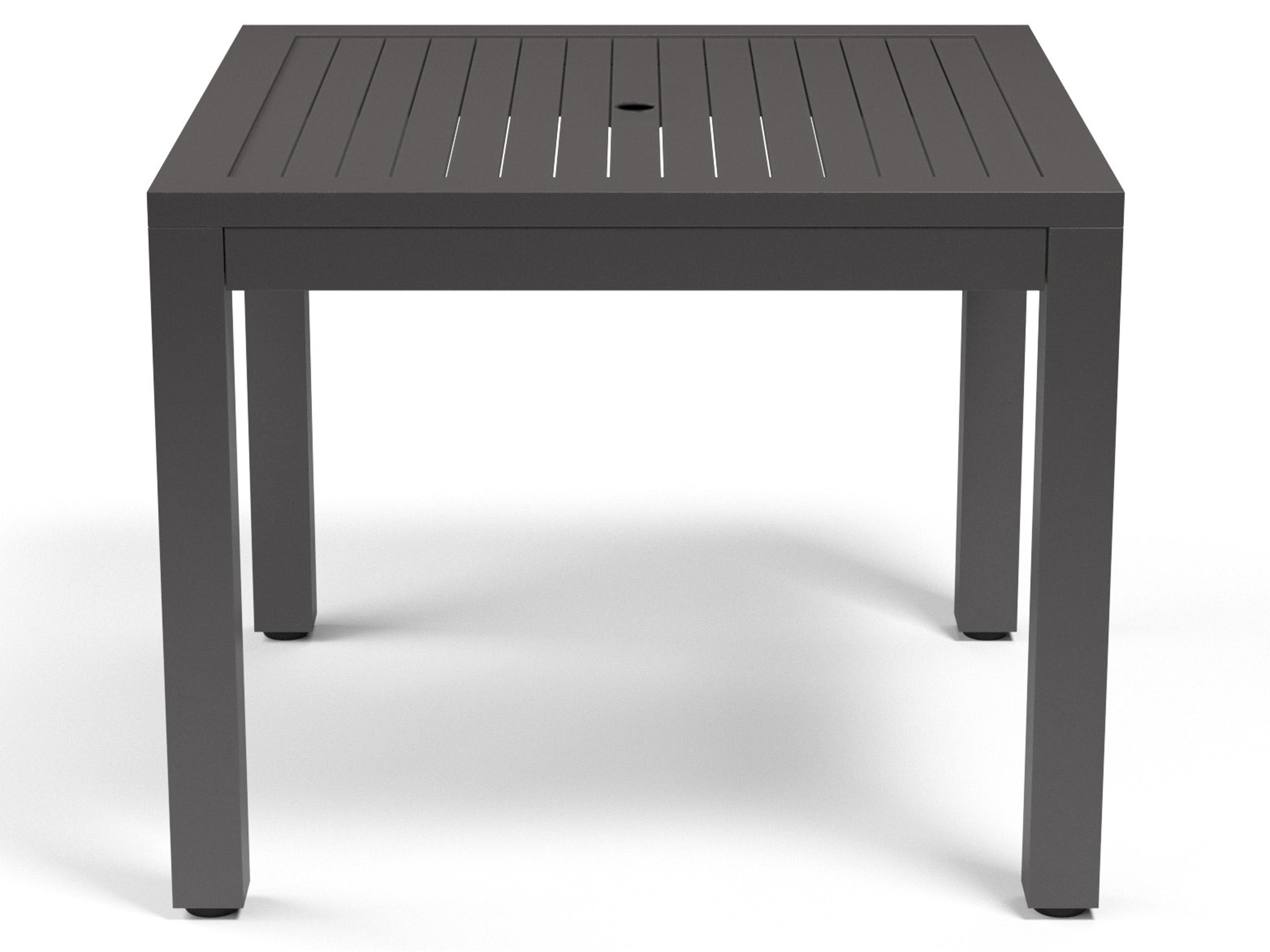 Sunset West Vegas Aluminum Square Outdoor Bar Table