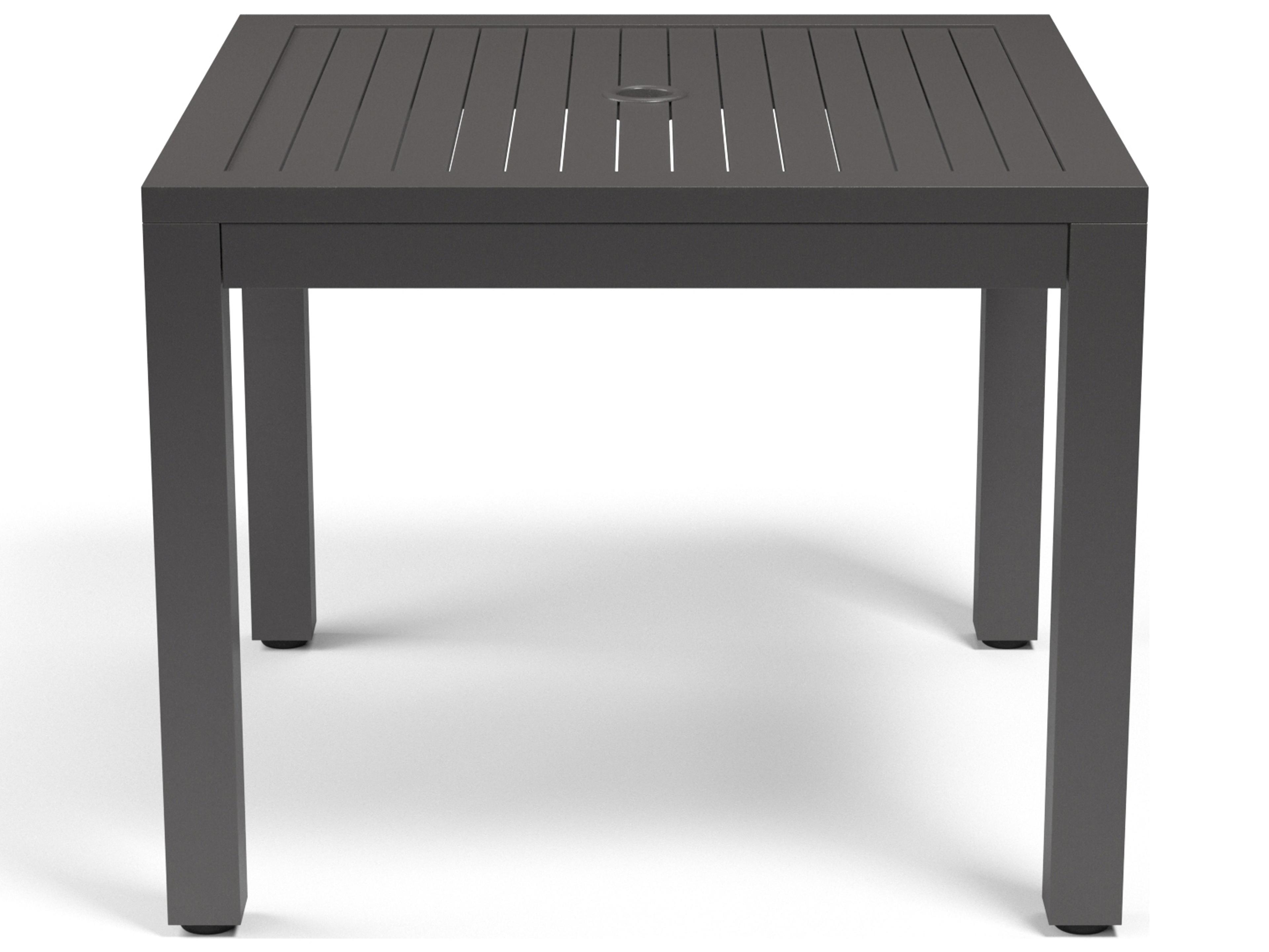 Sunset West Vegas Aluminum Square Outdoor Patio Dining Table