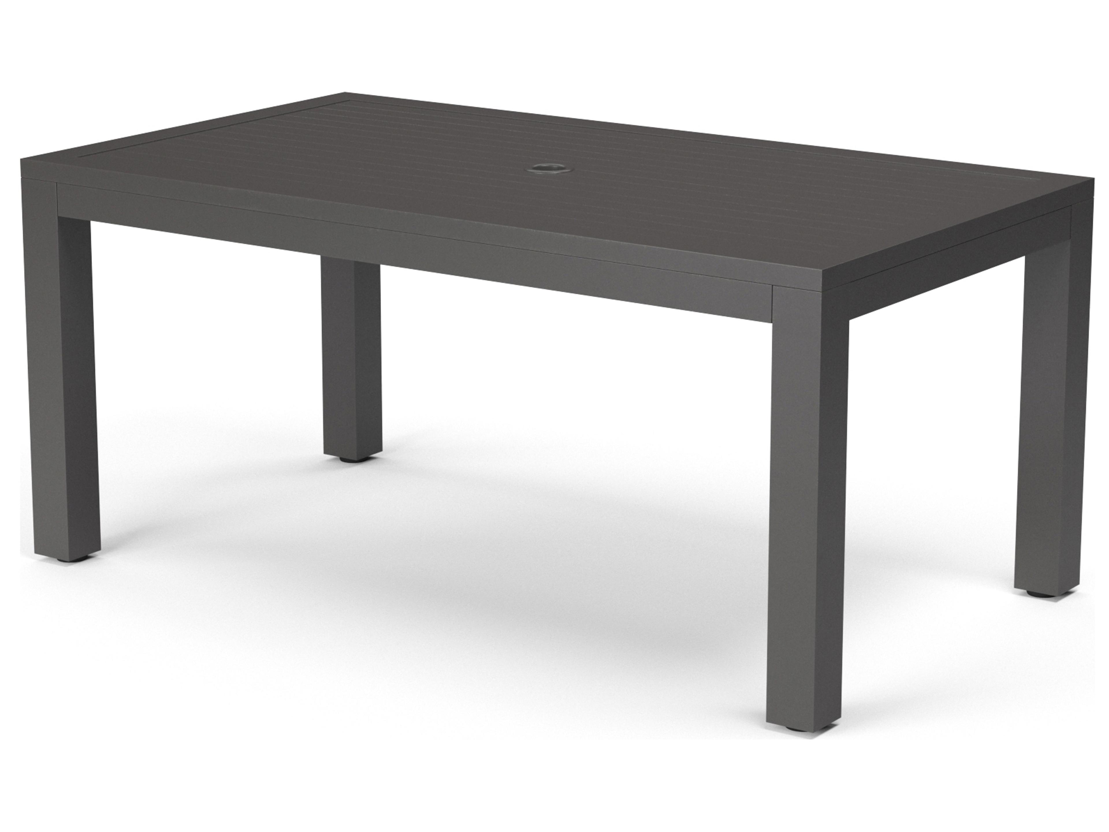 Vegas Aluminum Rectangular Patio Dining Table