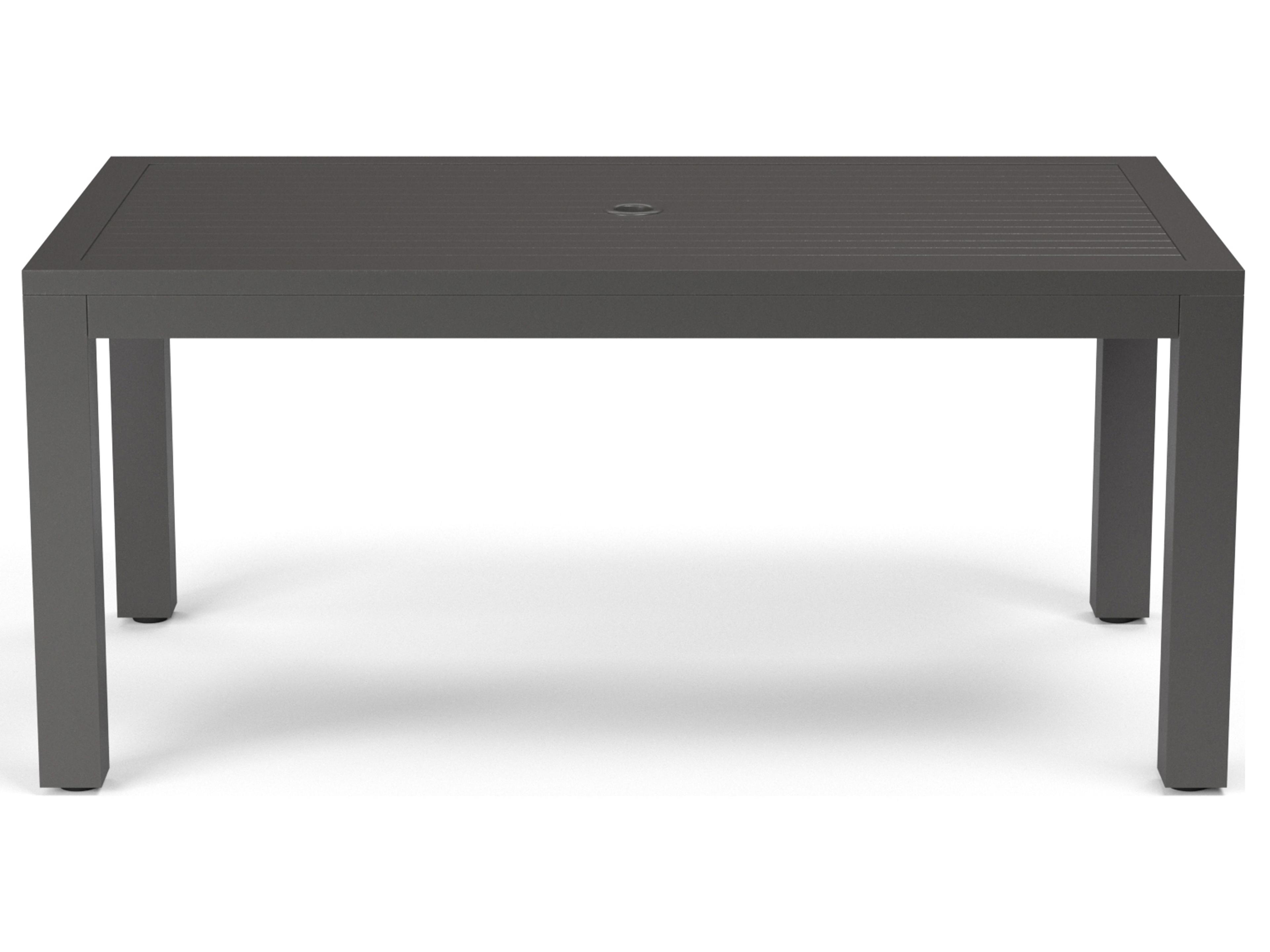 Sunset West Vegas Aluminum Rectangular Patio Dining Table