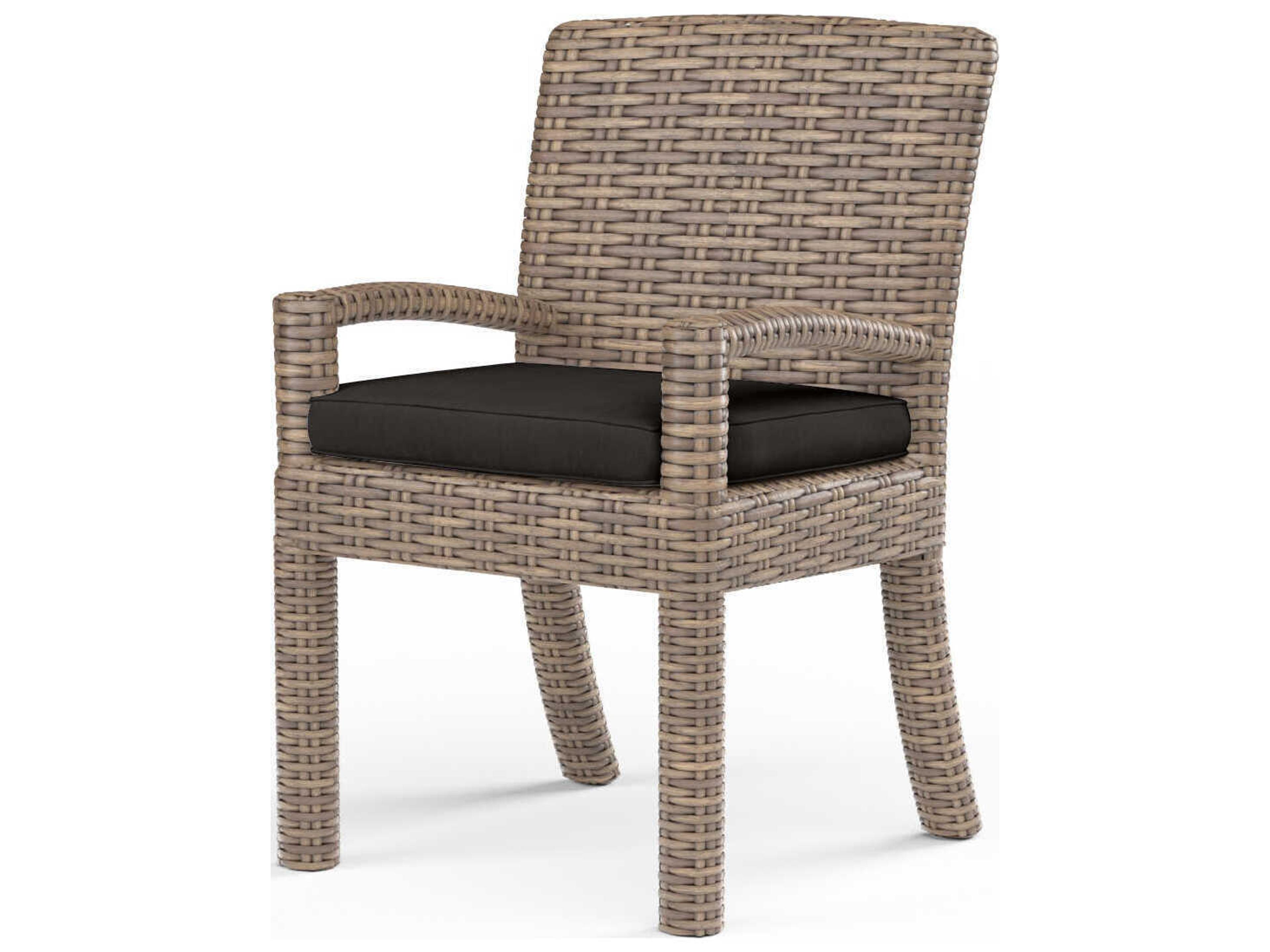 Havana Tobacco Wicker Cushion Dining Chair