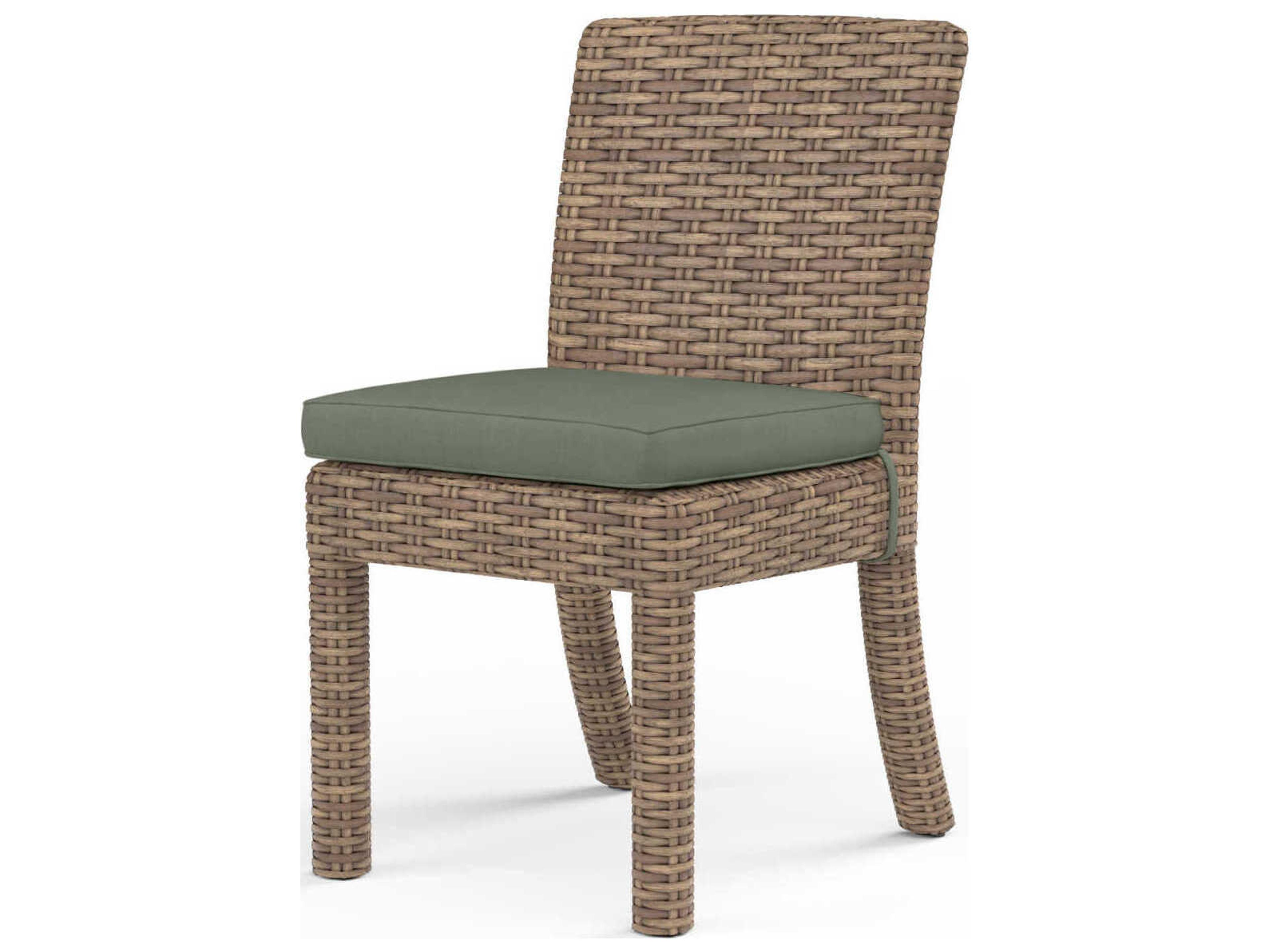 Havana Tobacco Wicker Cushion Dining Chair