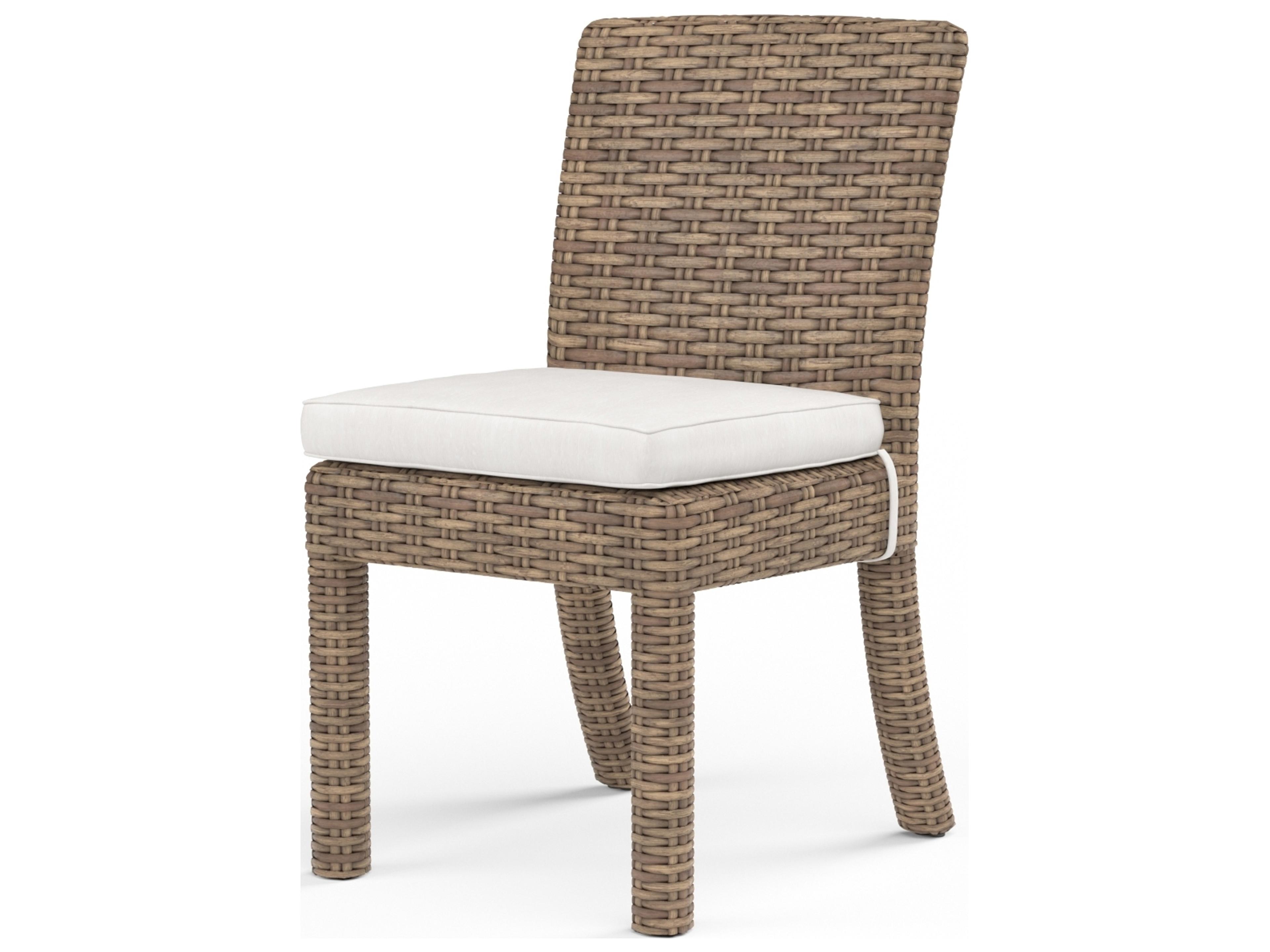 Havana Armless Dining Chair Outdoor Wicker