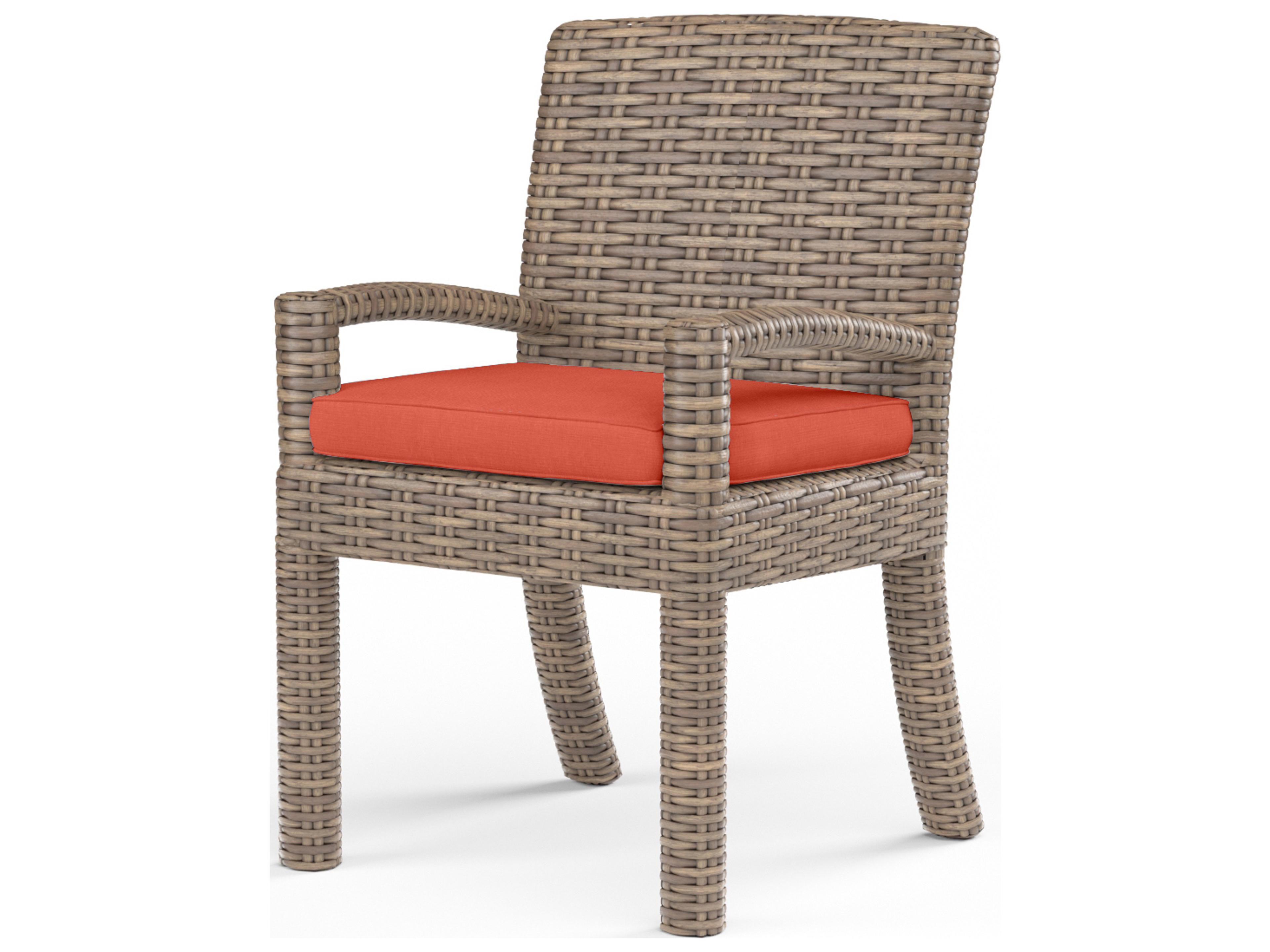 Sunset West Havana Wicker Outdoor Dining Chair