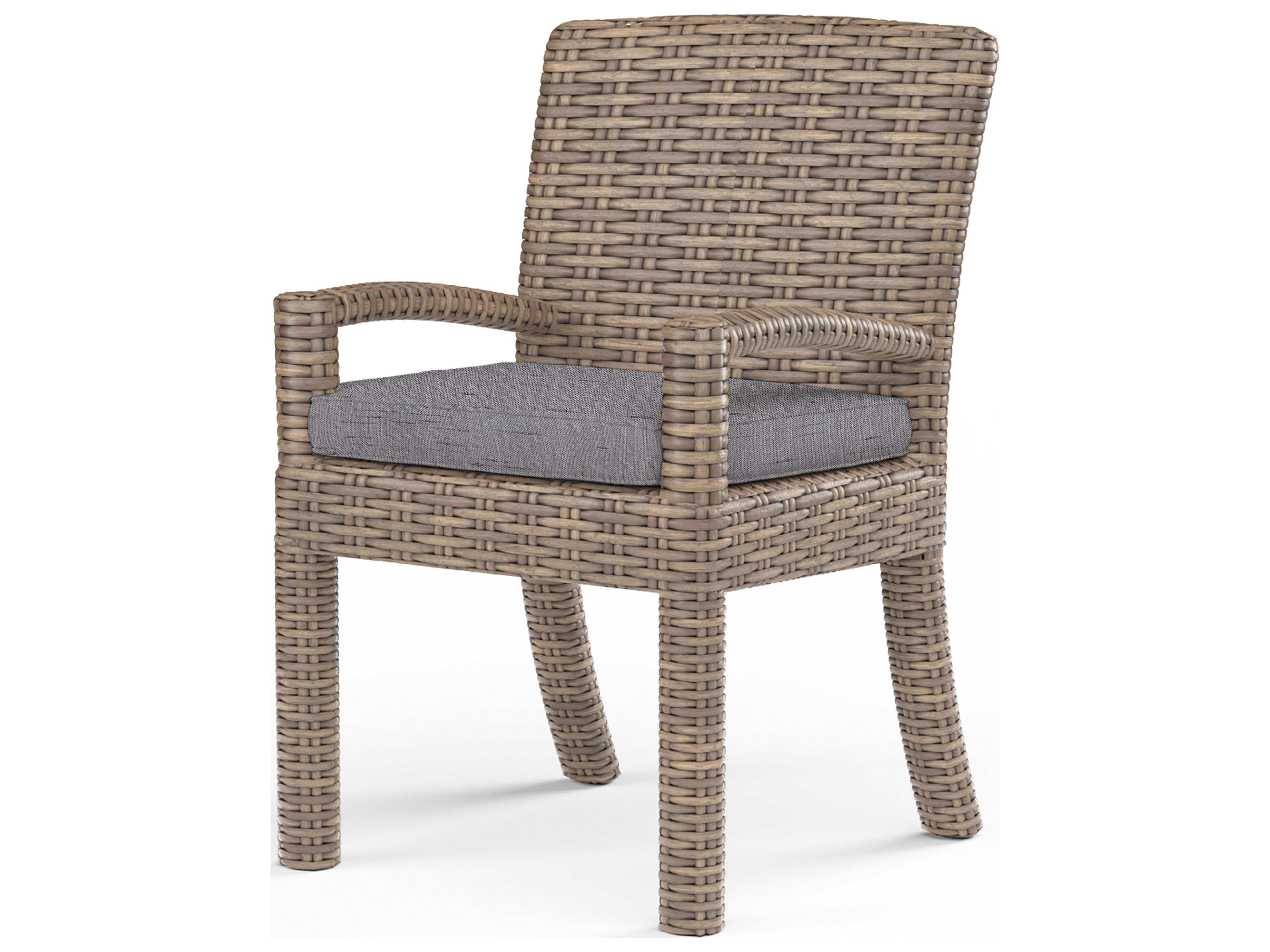Sunset West Havana Wicker Outdoor Dining Chair