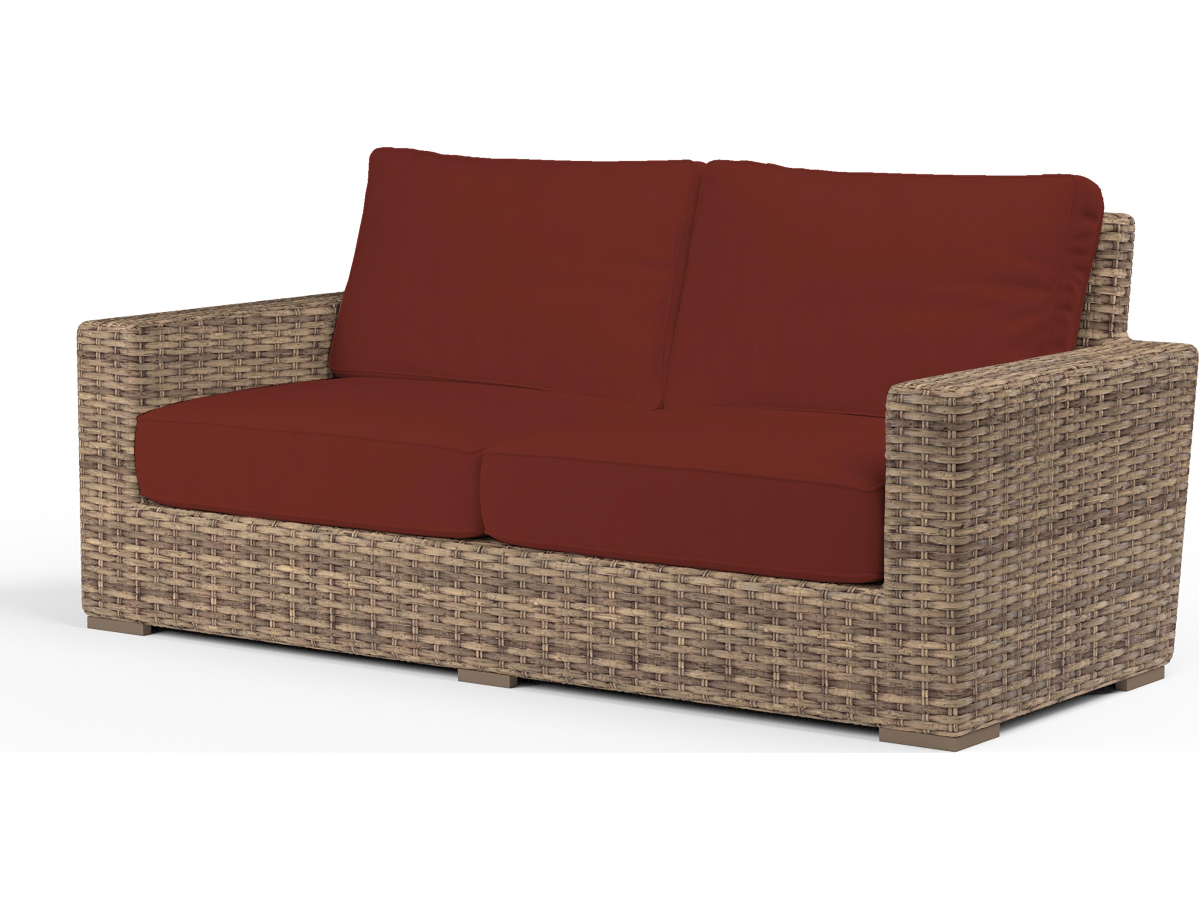 Sunset West Havana Wicker Outdoor Patio Loveseat