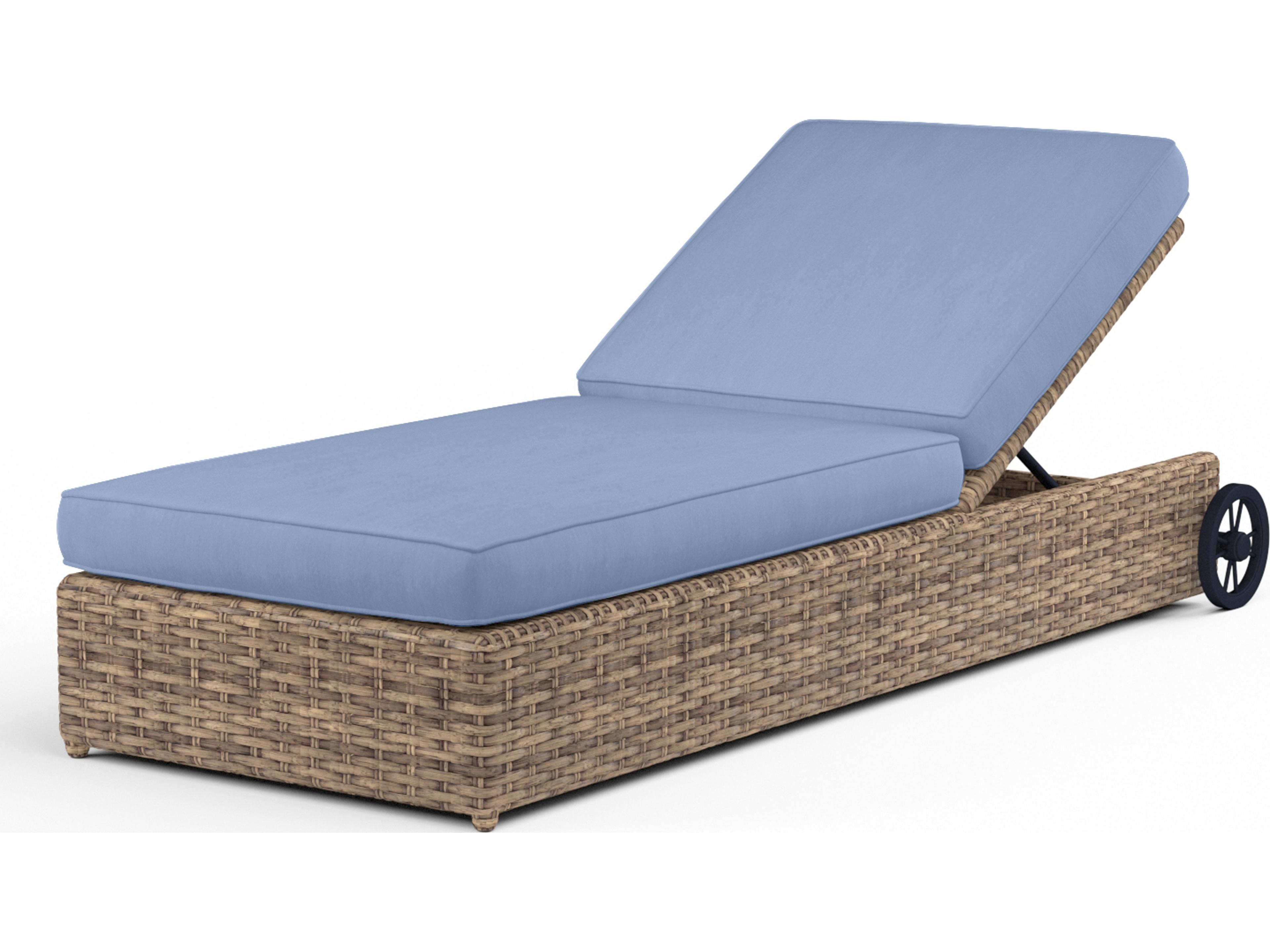 Sunset West Havana Wicker Adjustable Patio Chaise Lounge