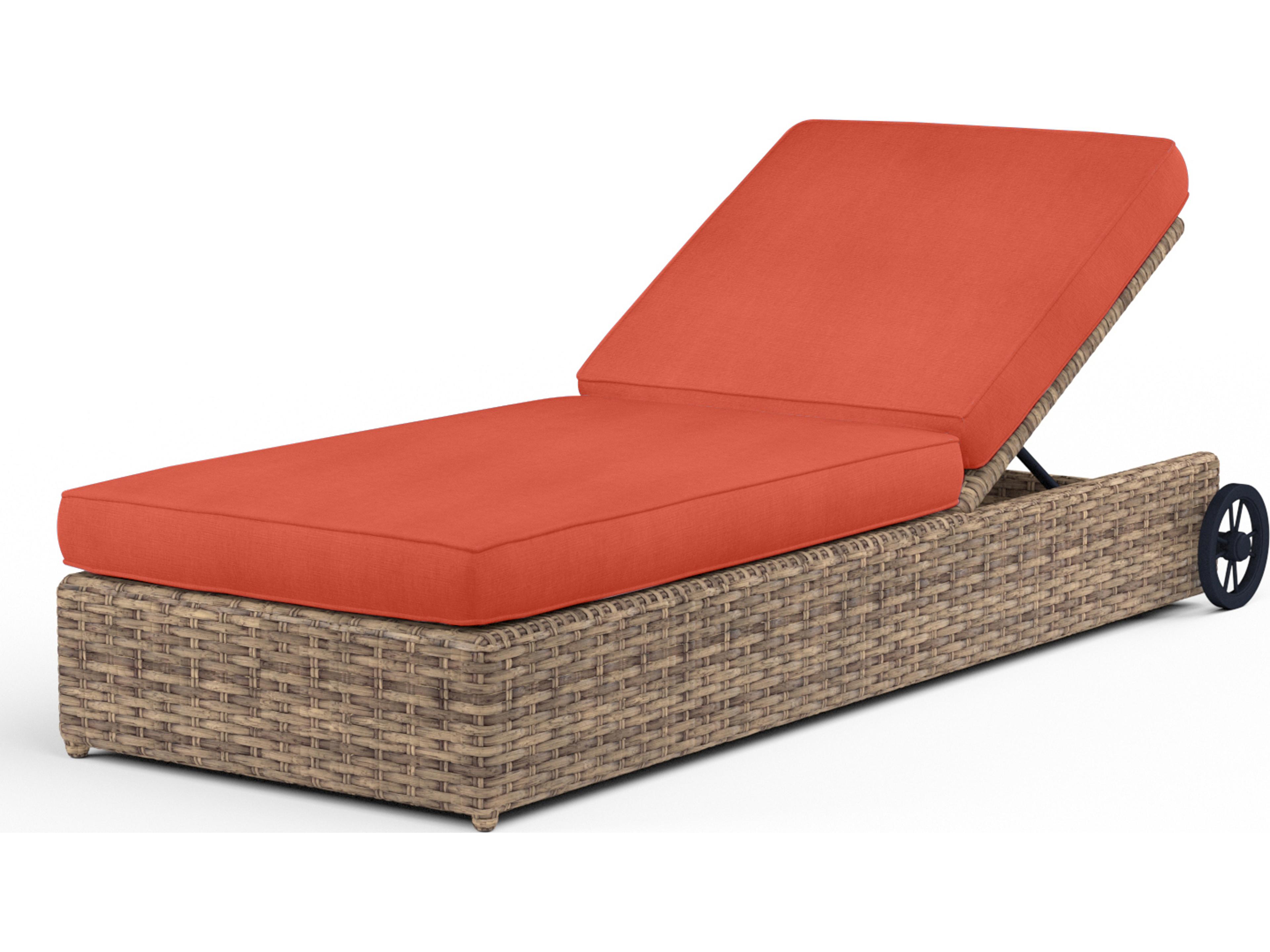 Sunset West Havana Wicker Adjustable Patio Chaise Lounge