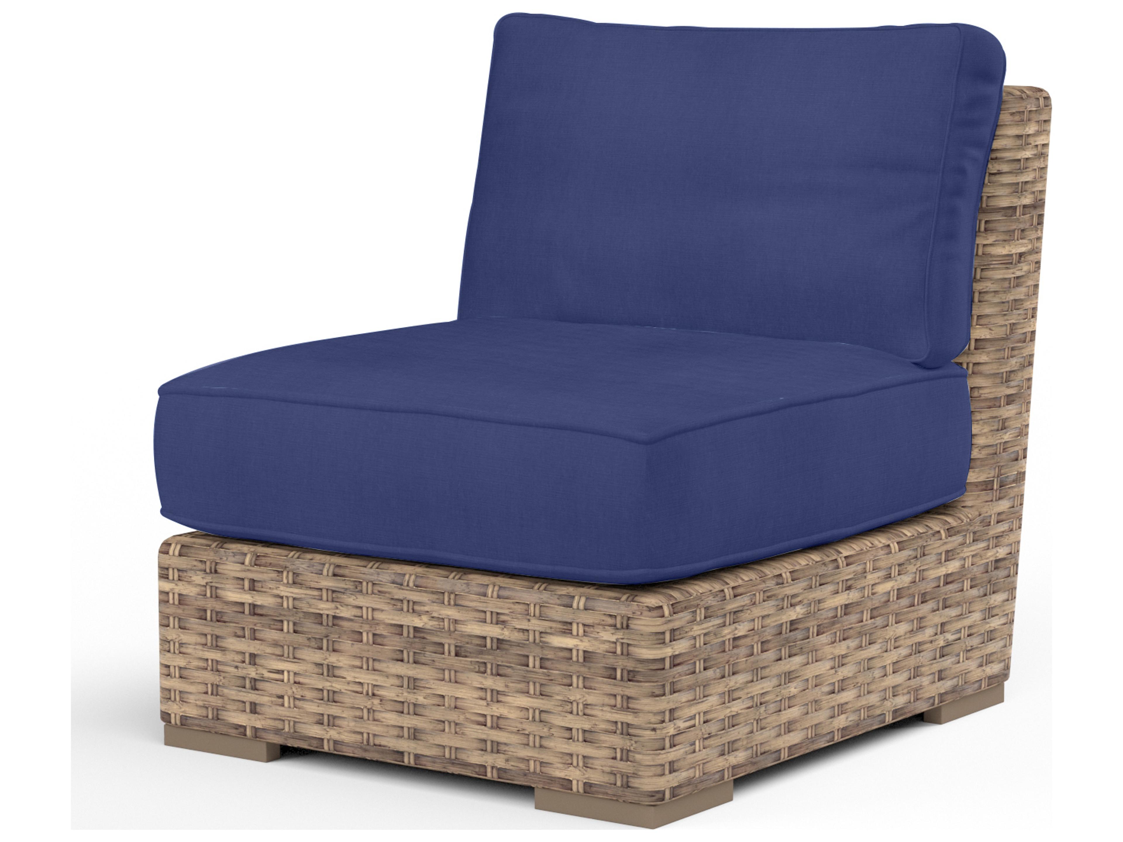 Sunset West Havana Wicker Modular Patio Lounge Chair