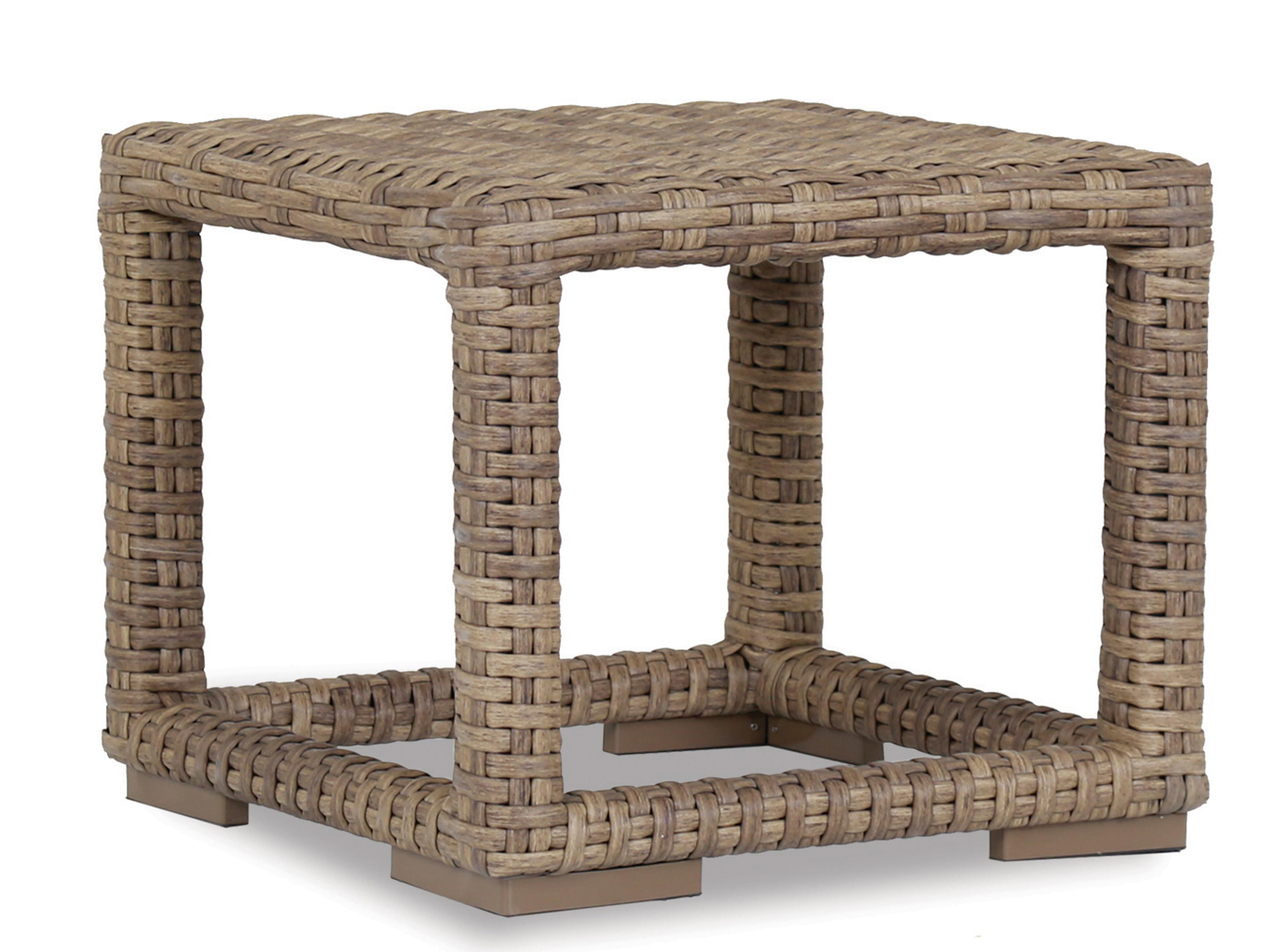 Havana Wicker End Table Outdoor Patio Furniture