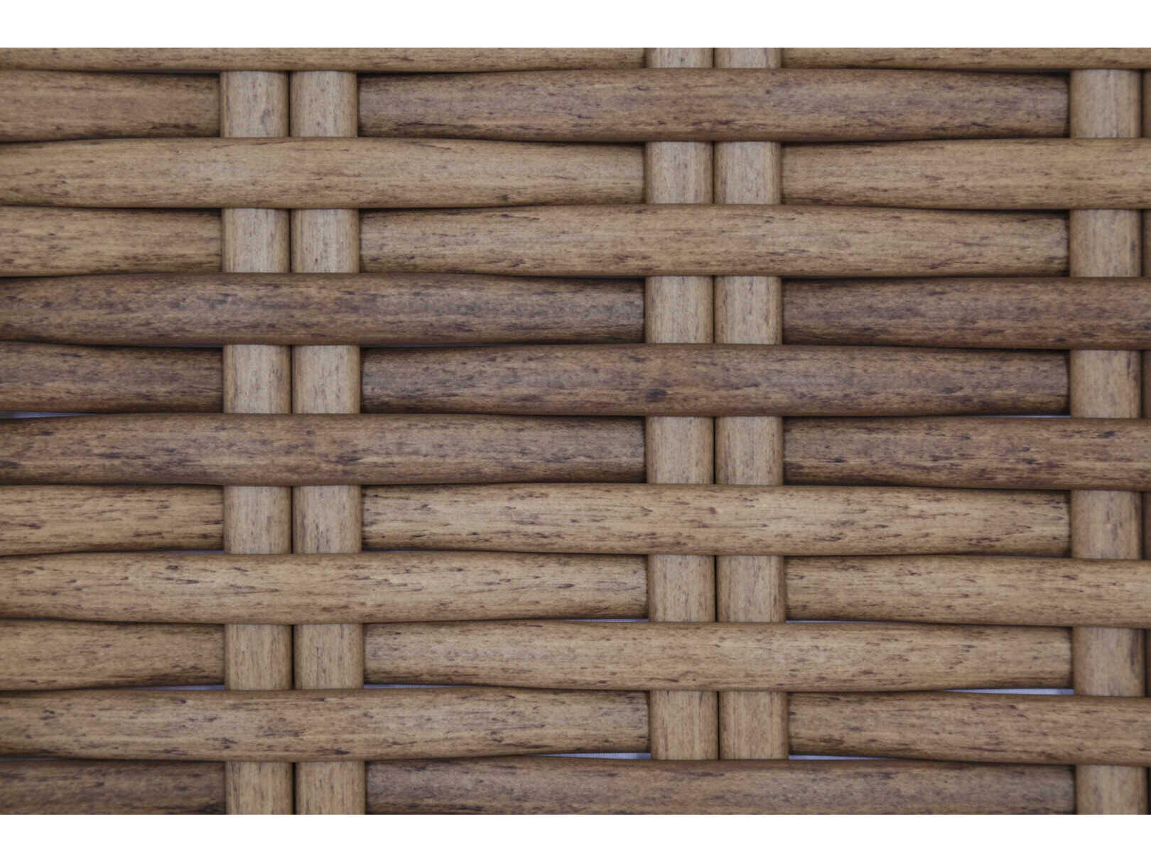 Sunset West Havana Tobacco Wicker Cushion Ottoman