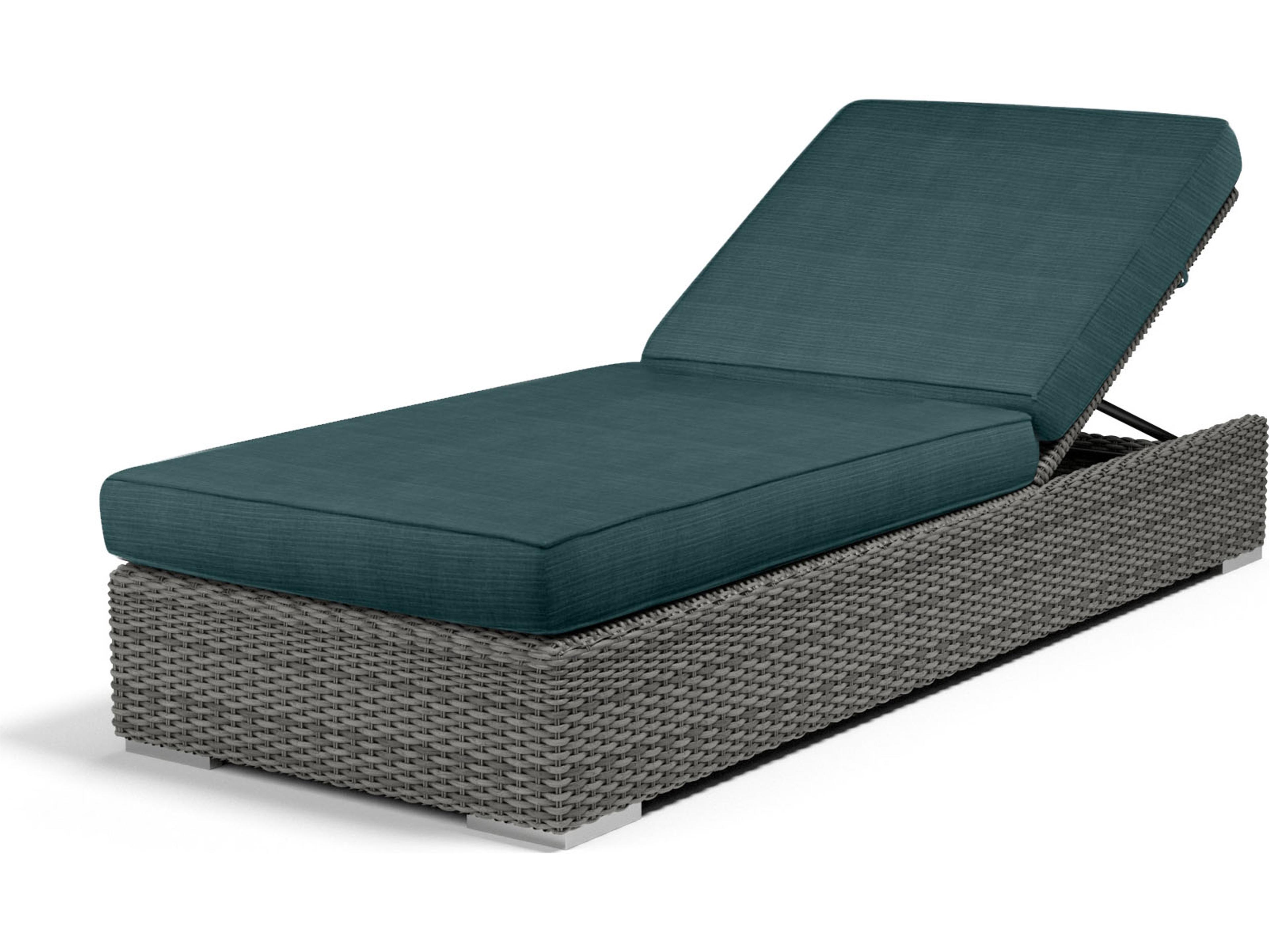 Sunset West Emerald II Wicker Adjustable Outdoor Patio Chaise Lounge