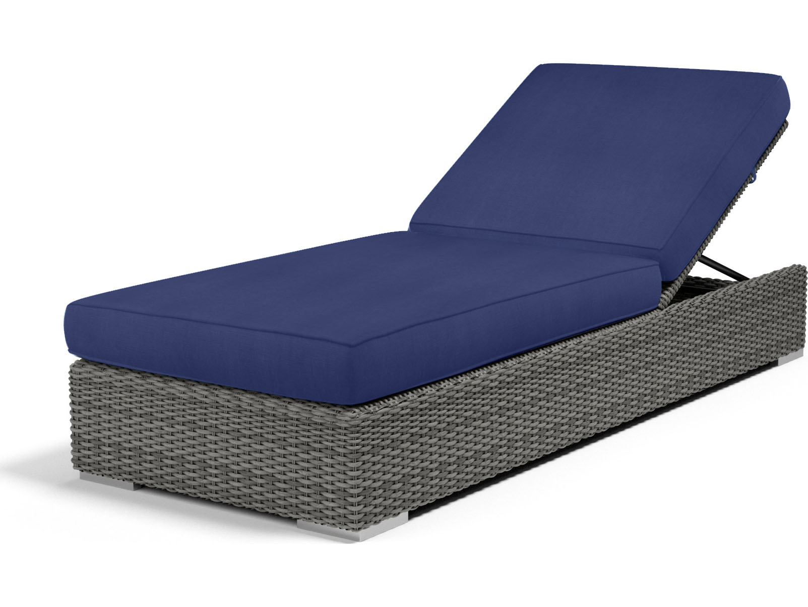Sunset West Emerald II Wicker Adjustable Outdoor Patio Chaise Lounge
