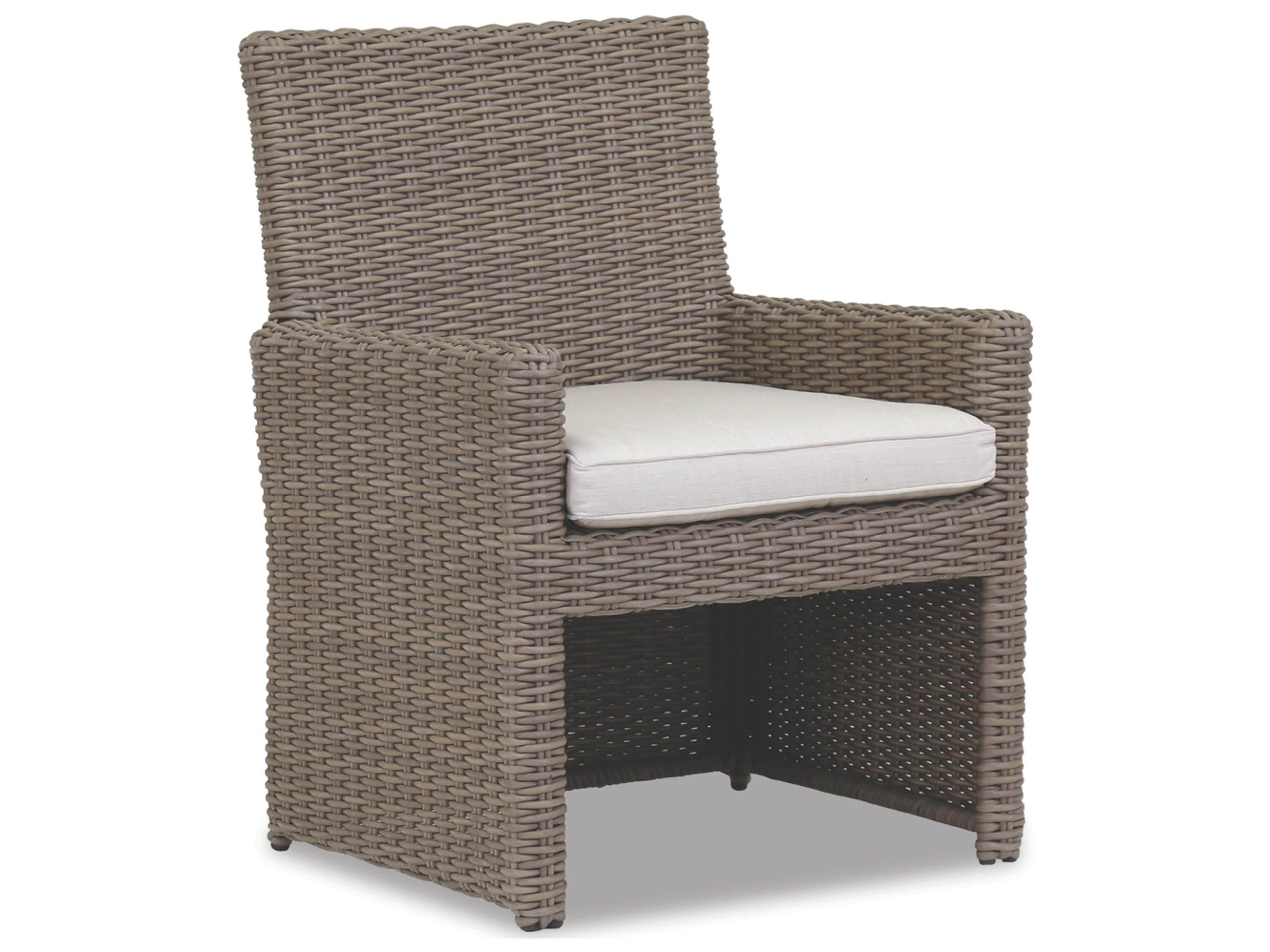 Coronado Wicker Dining Chair in Driftwood