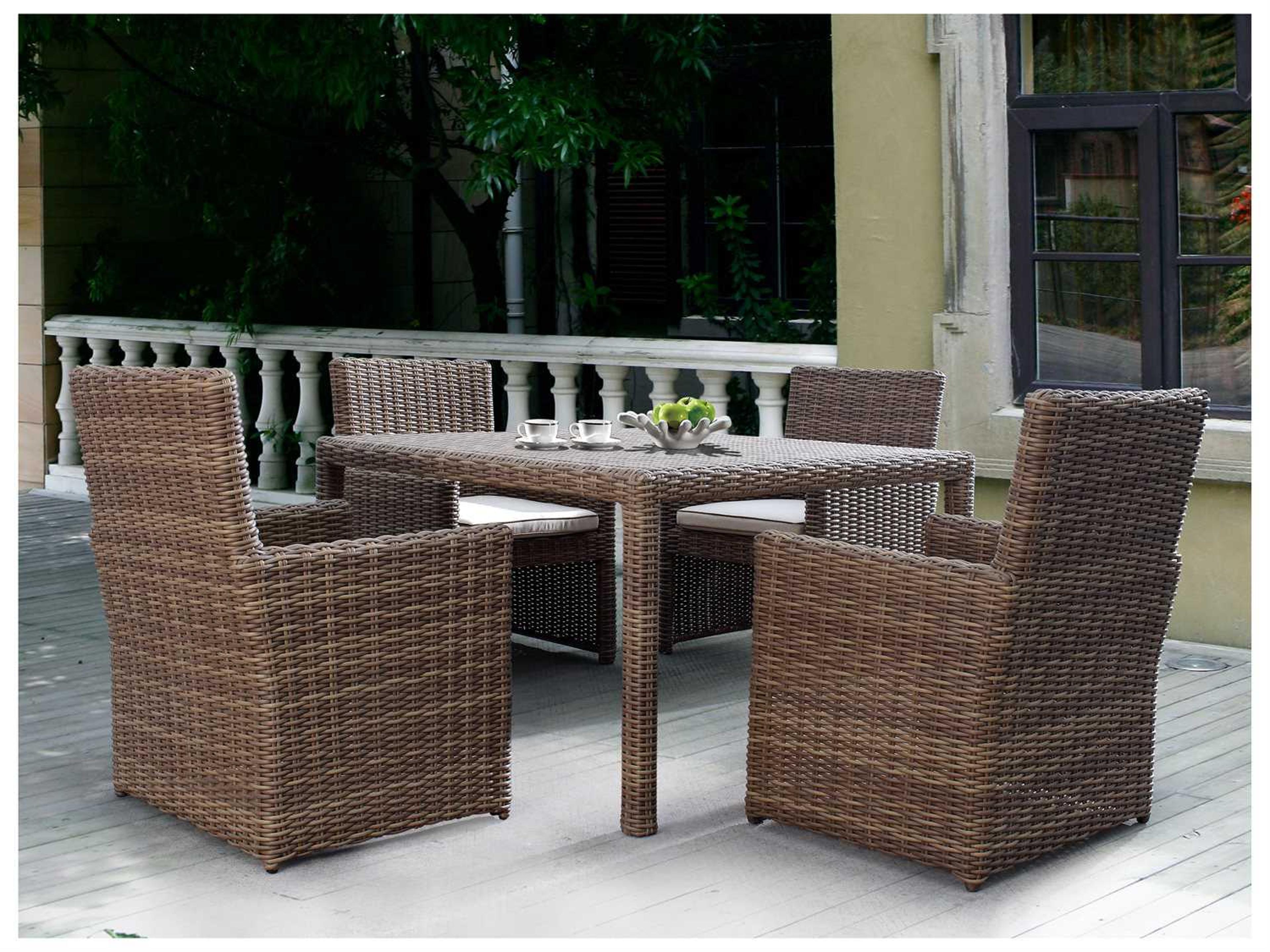 Sunset West Coronado Wicker Cushion Dining Chair