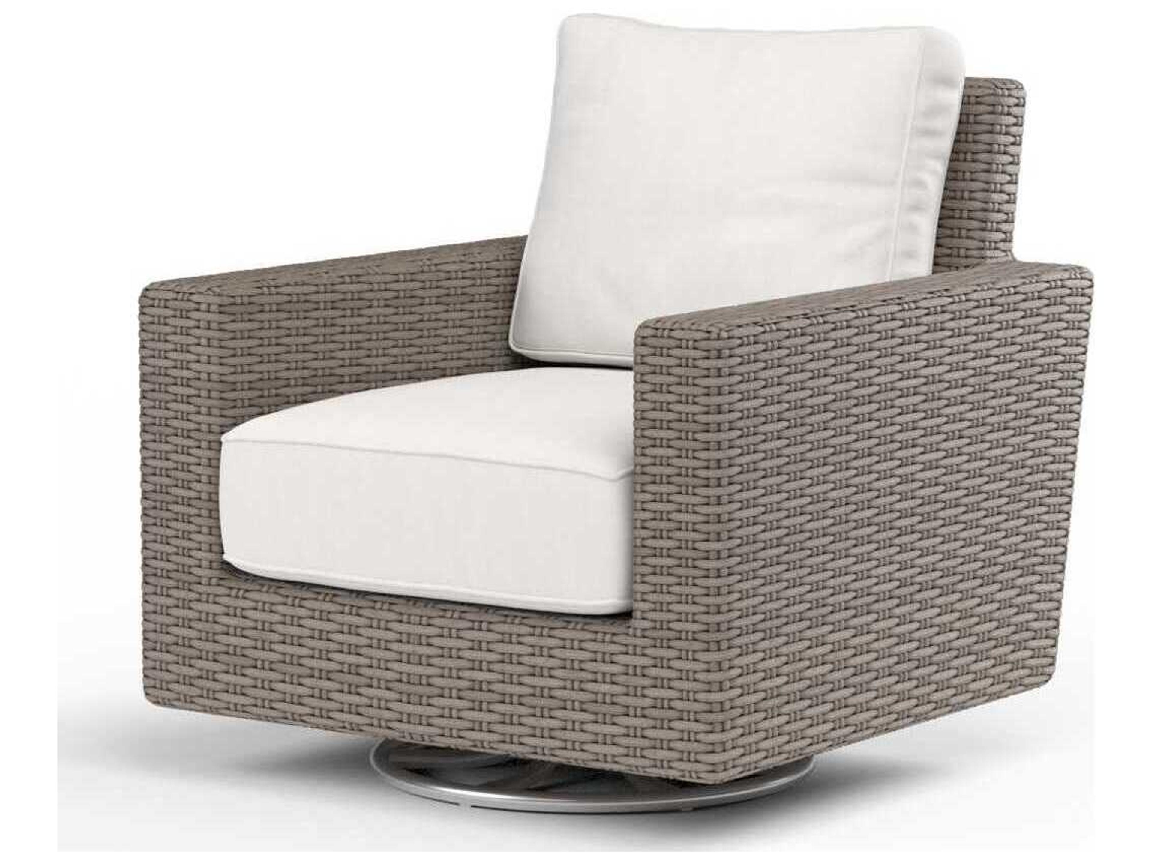 Coronado Light Wood Wicker Cushion Lounge Chair