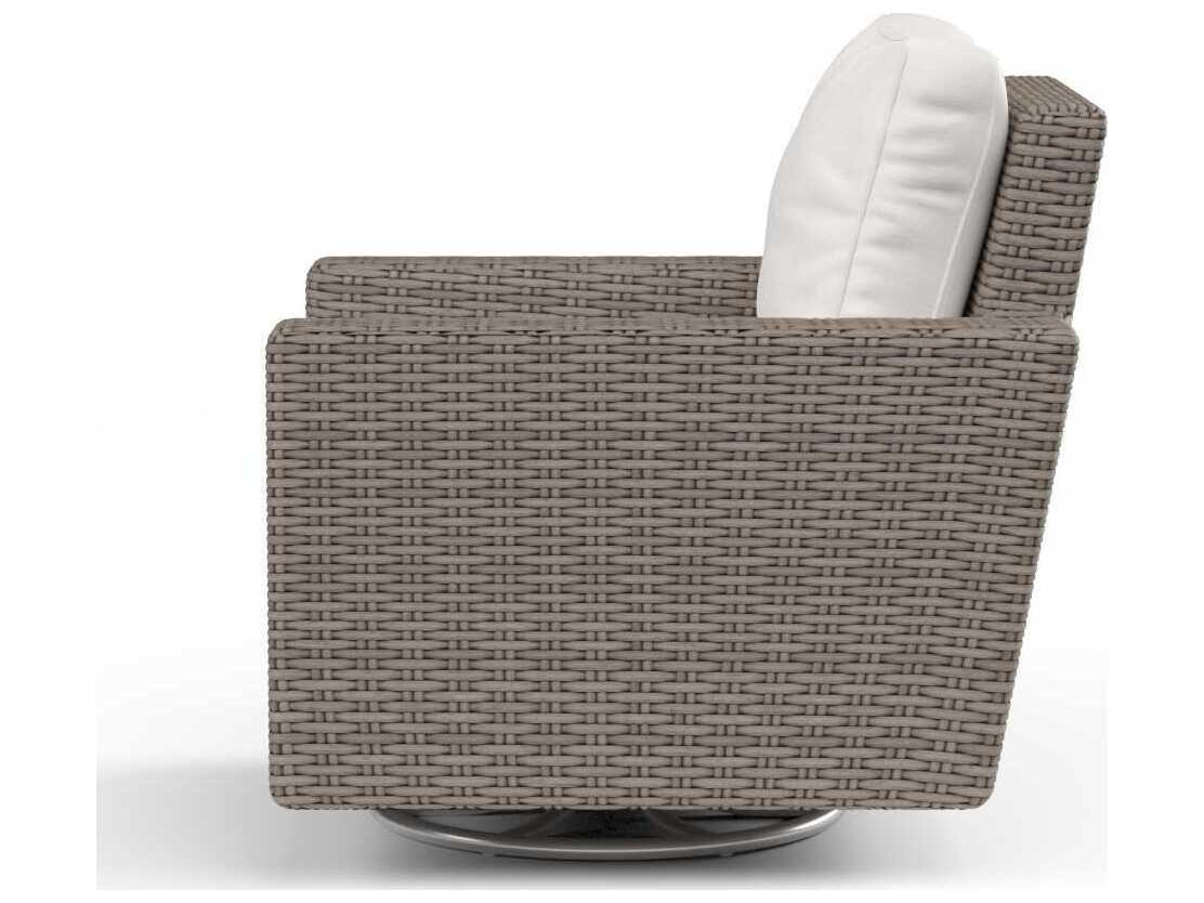 Sunset West Coronado Light Wood Wicker Cushion Lounge Chair