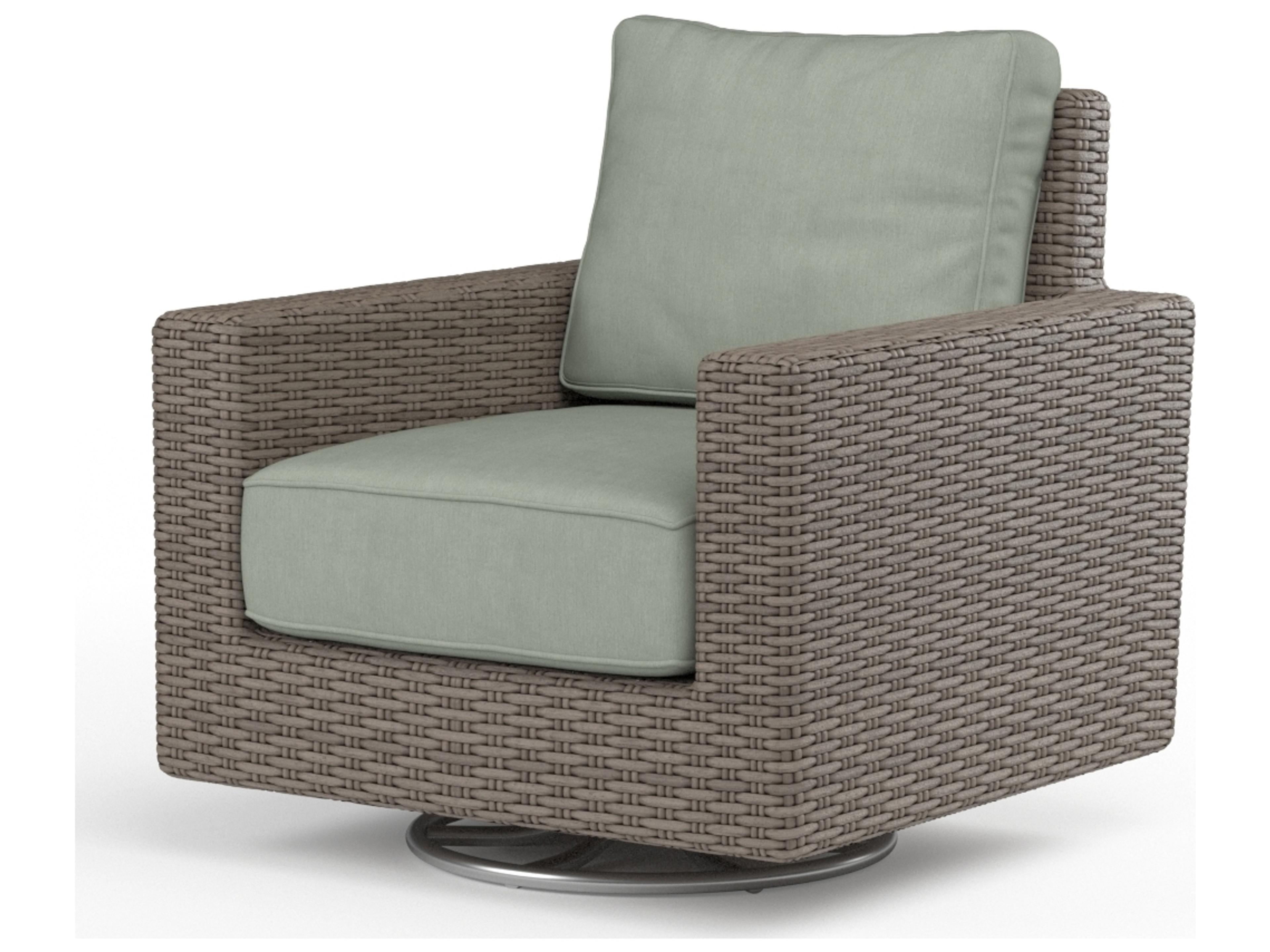 Sunset West Coronado Wicker Swivel Outdoor Rocker