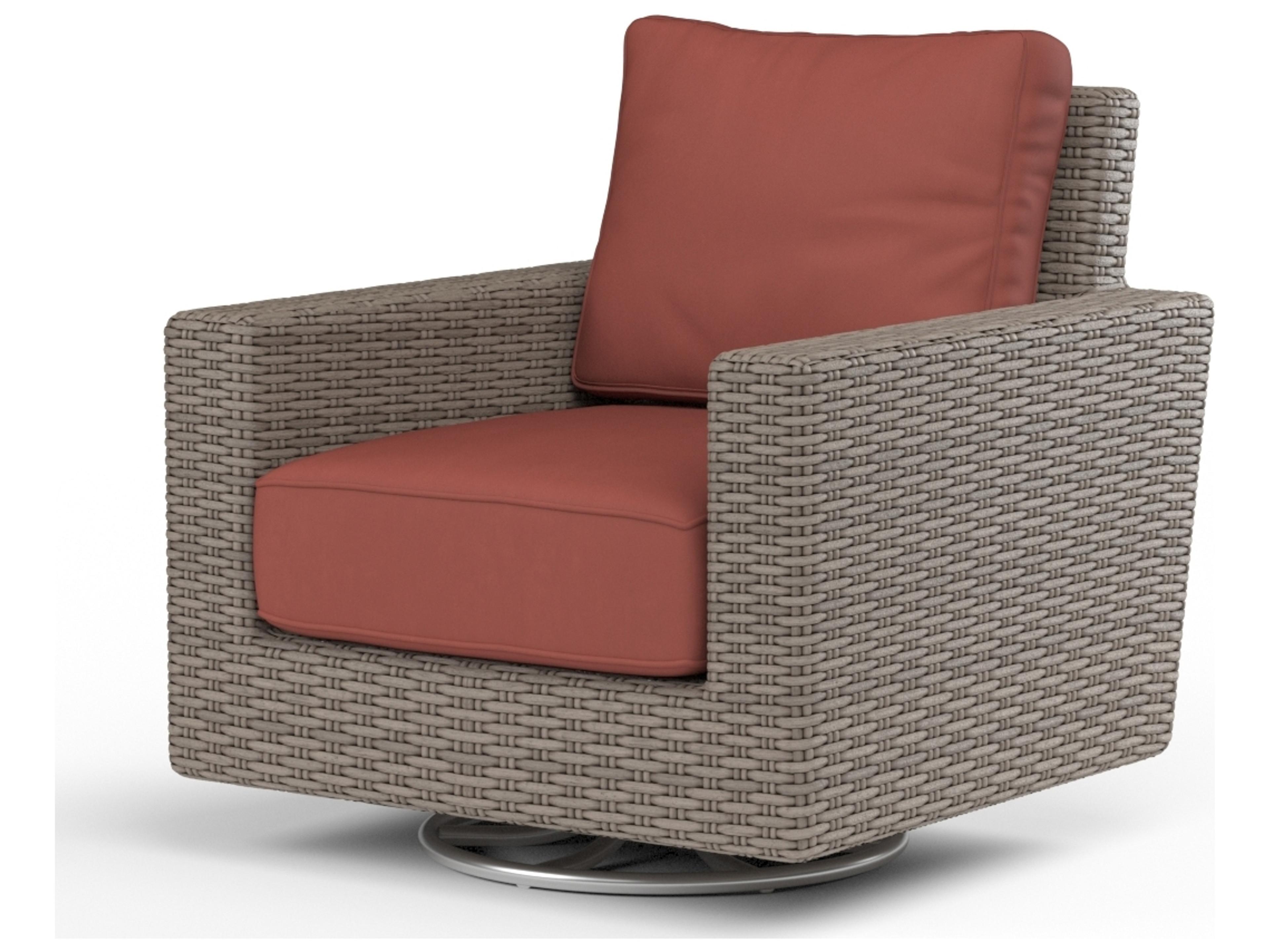 Sunset West Coronado Wicker Swivel Outdoor Rocker