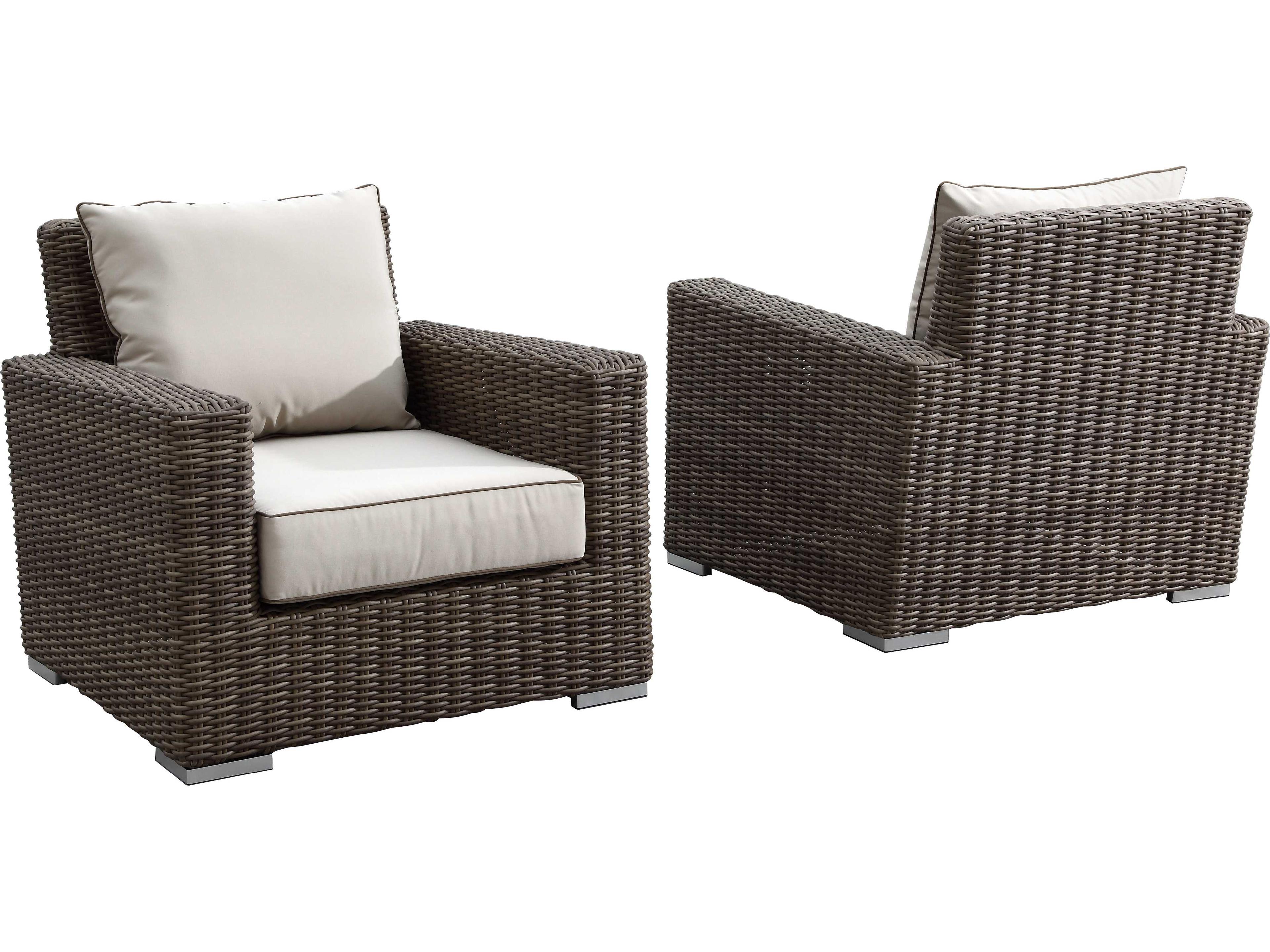 Coronado Wicker Cushion Lounge Chair